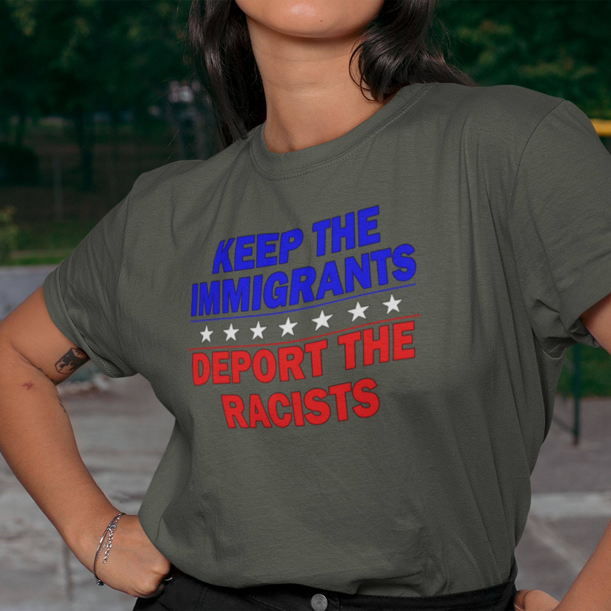 DEPOT THE RACIST T-SHIRT/ARMY