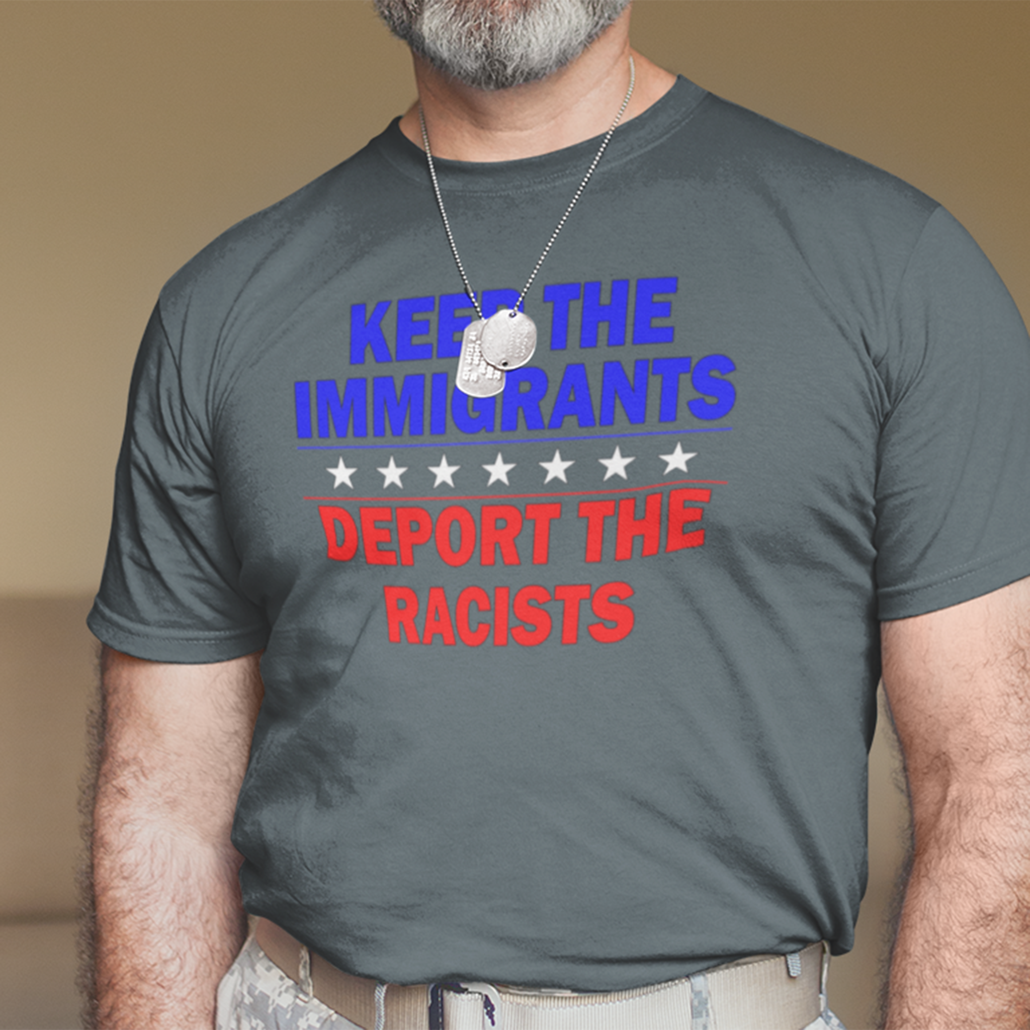 DEPOT THE RACIST T-SHIRT/DARK GREY