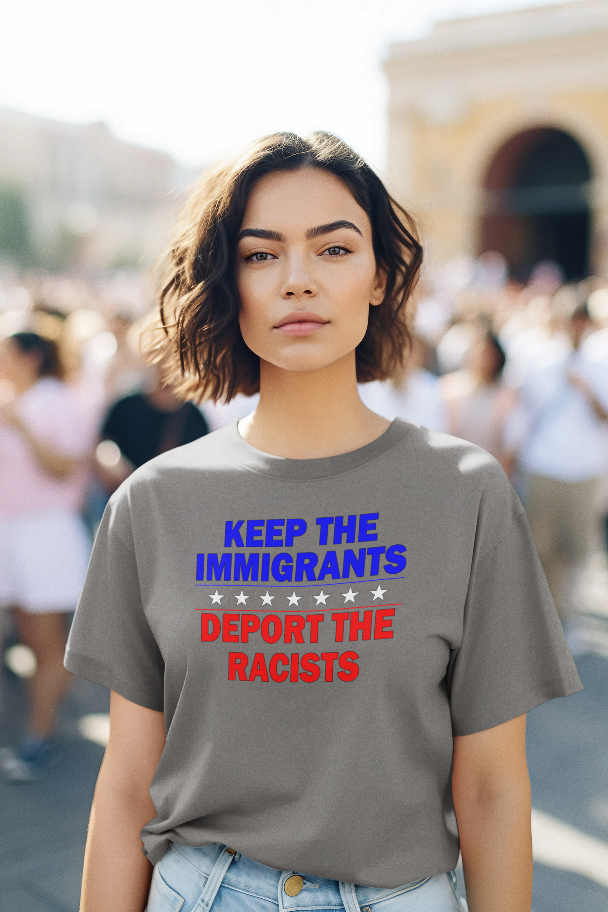 DEPOT THE RACIST T-SHIRT/DEEP HEATHER