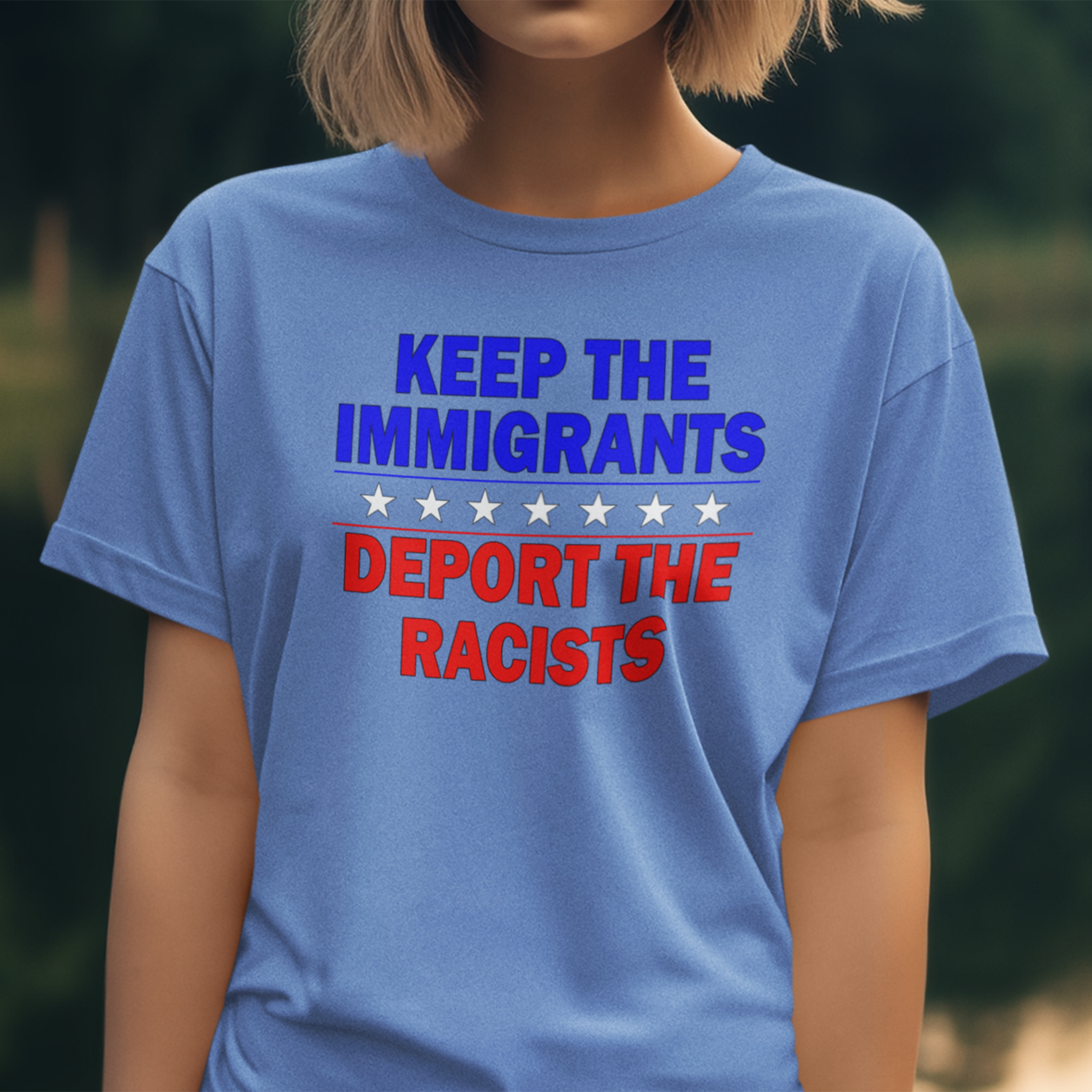 DEPOT THE RACIST T-SHIRT/HEATHER COLUMBIA BLUE