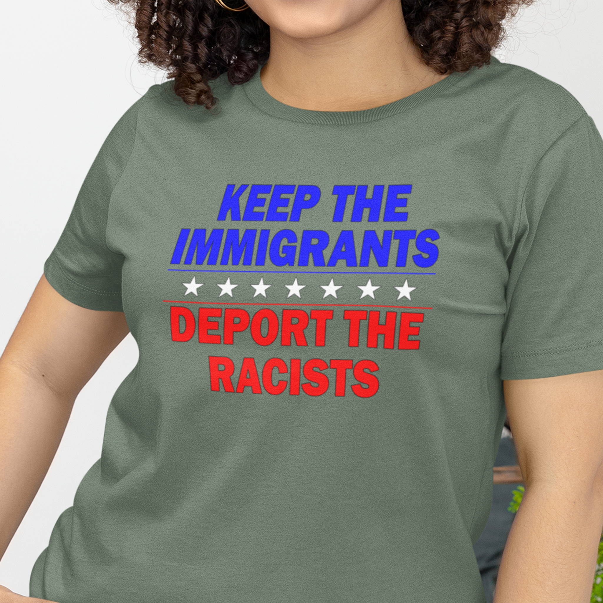 DEPOT THE RACIST T-SHIRT/MILITARY GREEN