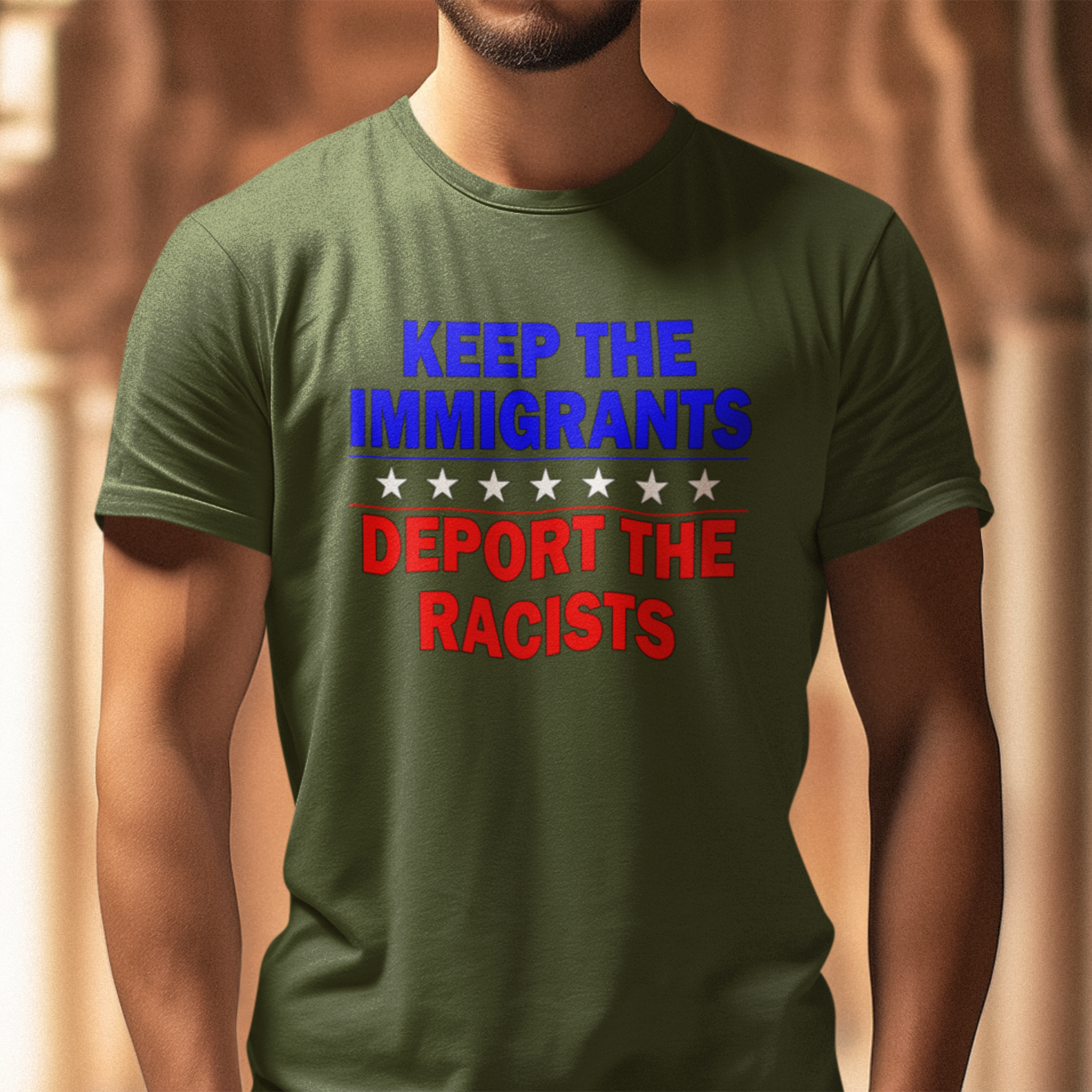 DEPOT THE RACIST T-SHIRT/OLIVE
