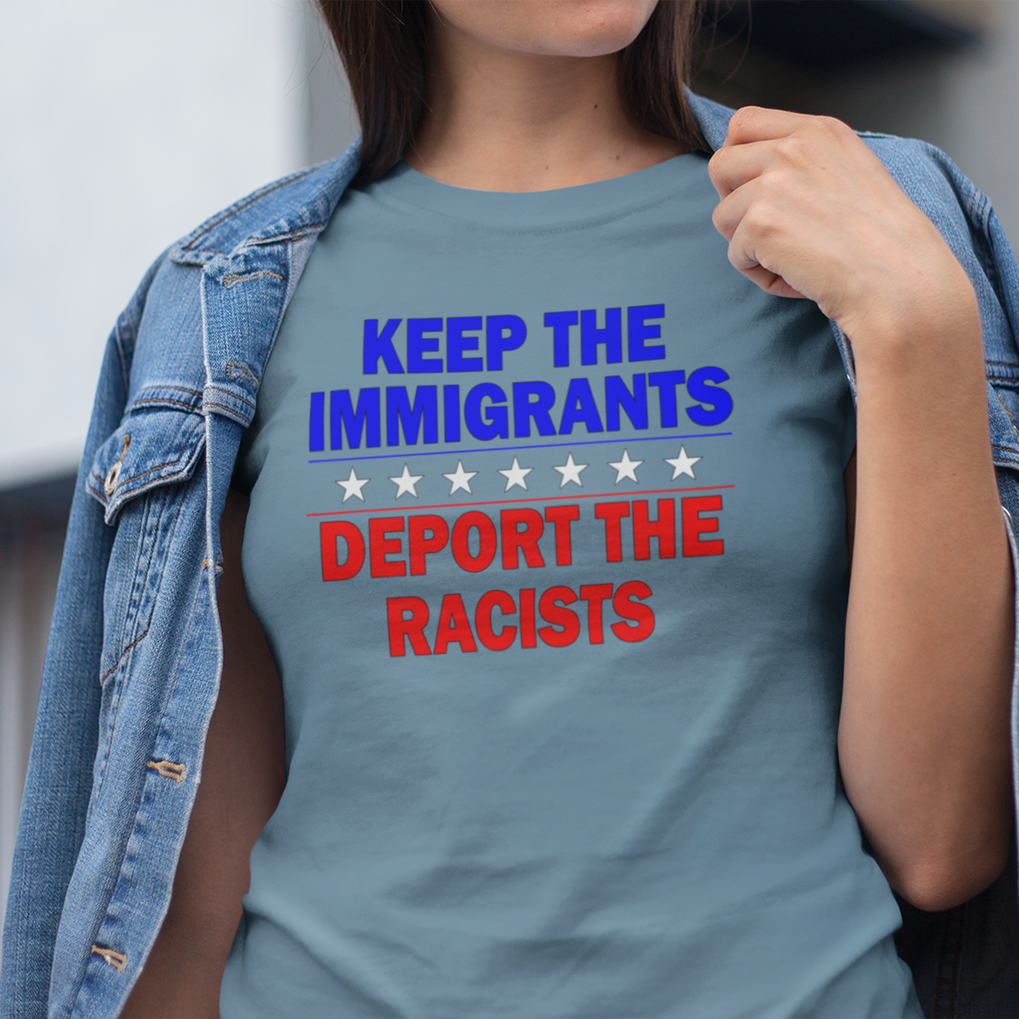 DEPOT THE RACIST T-SHIRT/STEEL BLUE