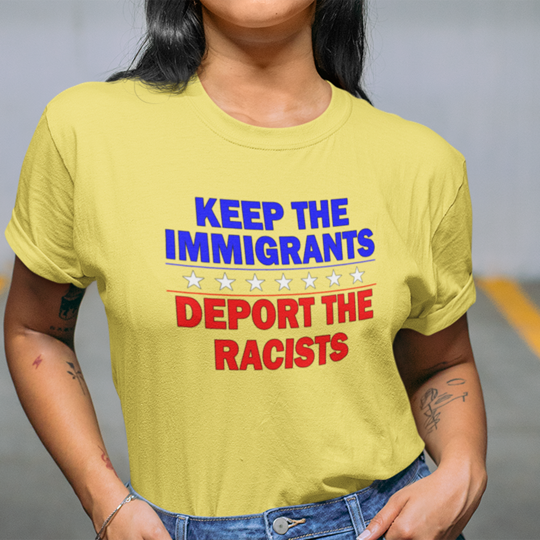 DEPOT THE RACIST T-SHIRT/YELLOW