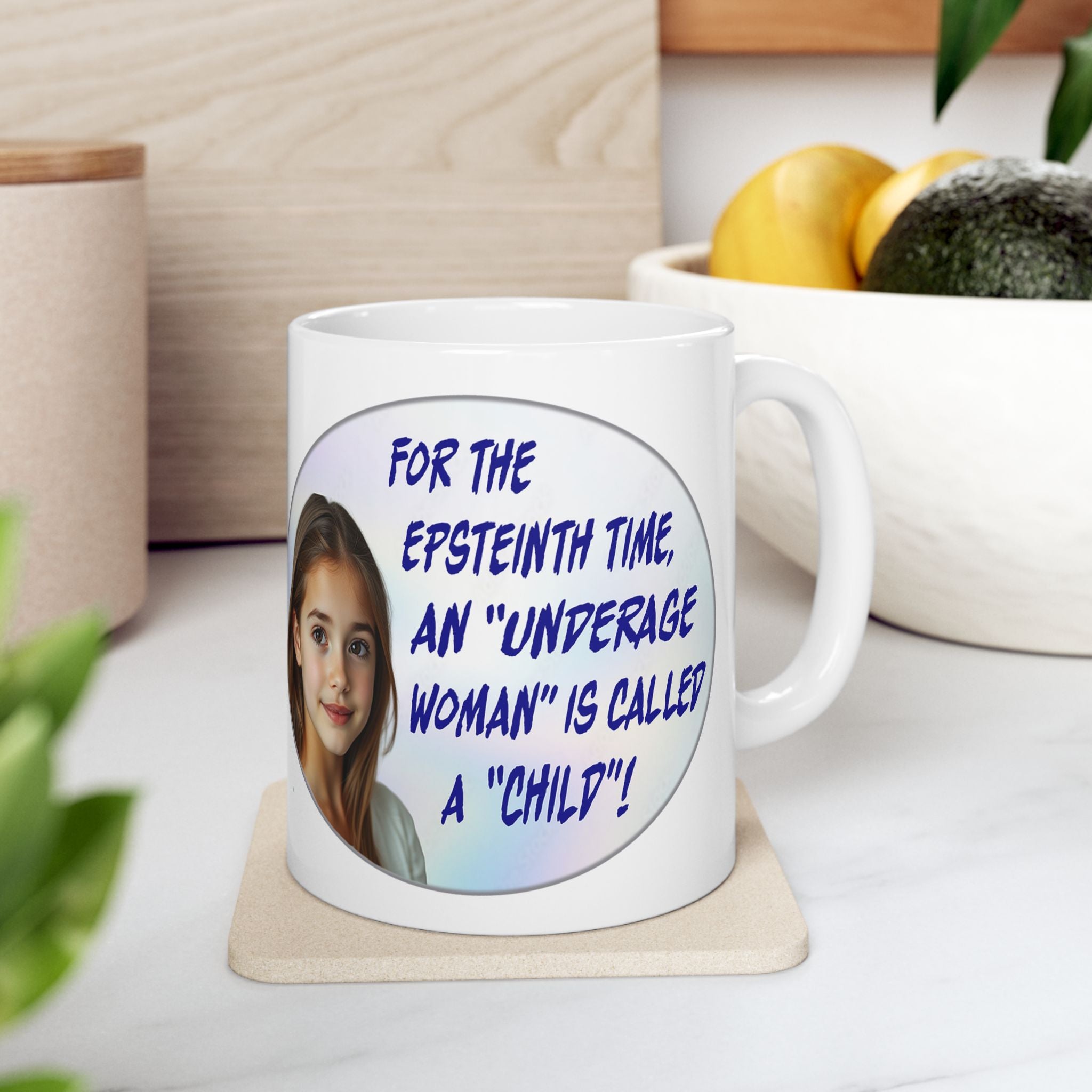 EPSTEINTH TIME CERAMIC MUG/WHITE