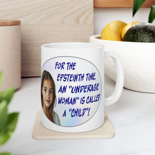 EPSTEINTH TIME CERAMIC MUG/WHITE
