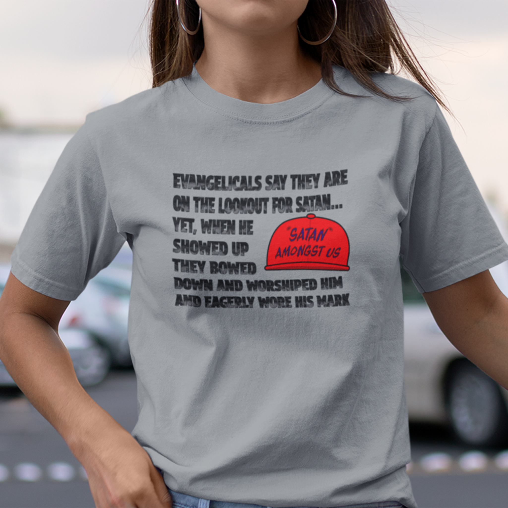 EVANGELICALS T-SHIRT/ATHLETIC GREY