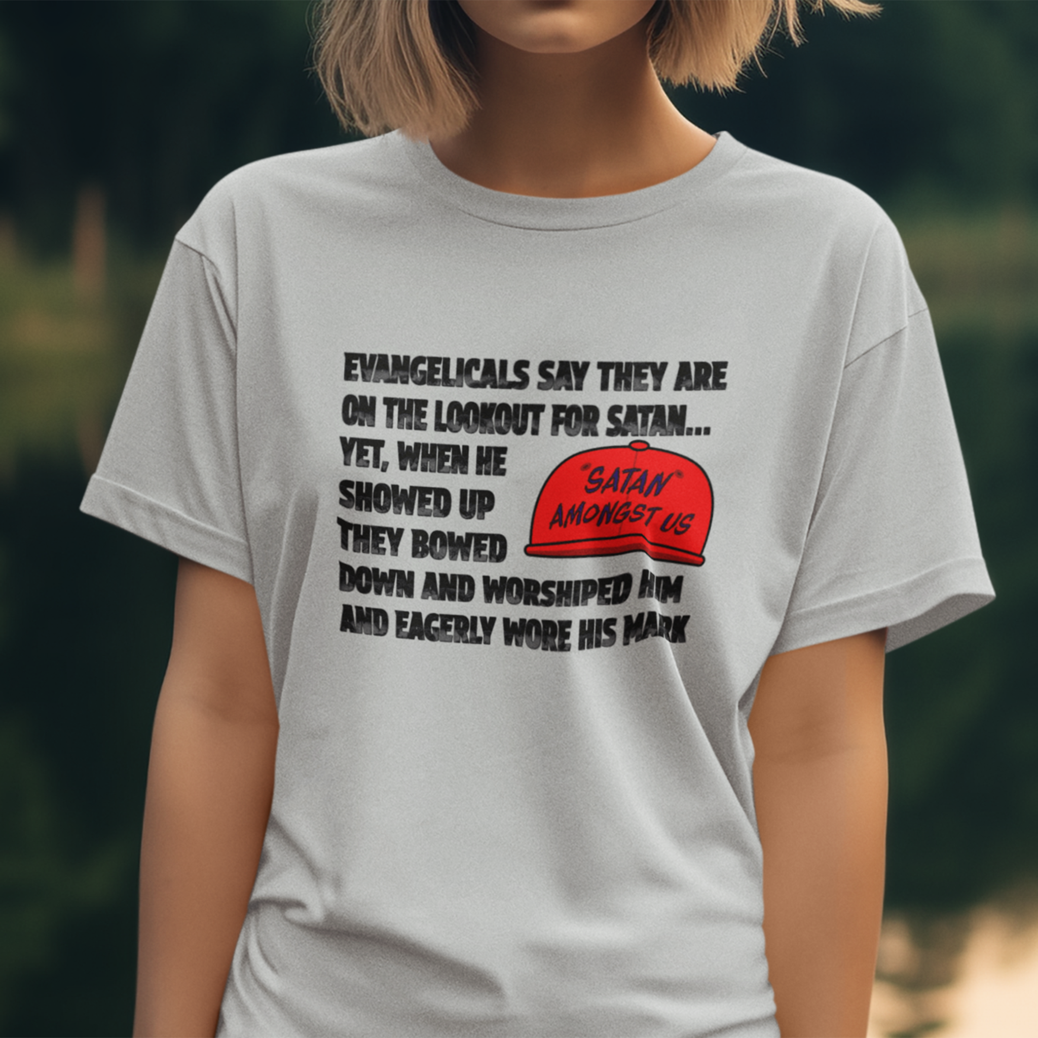 EVANGELICALS T-SHIRT/SILVER