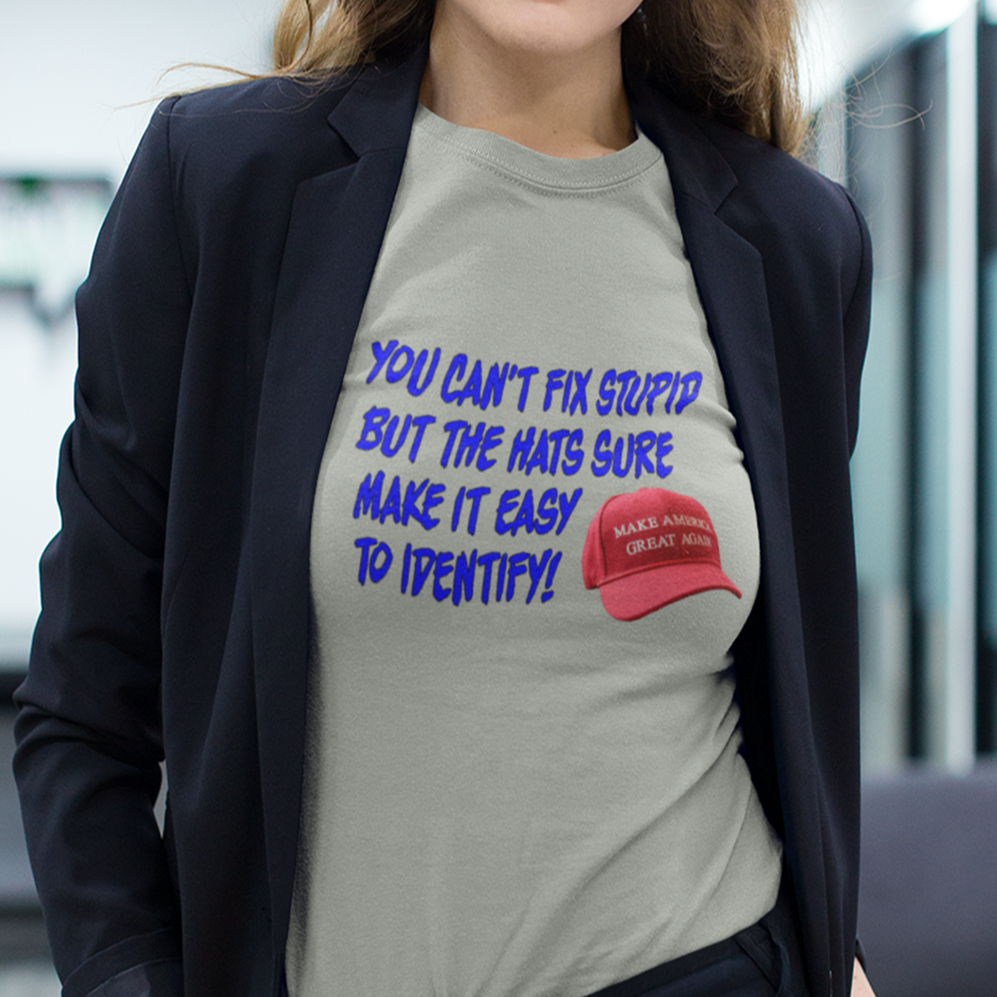 FIX STUPID T-SHIRT/ATHLETIC HEATHER