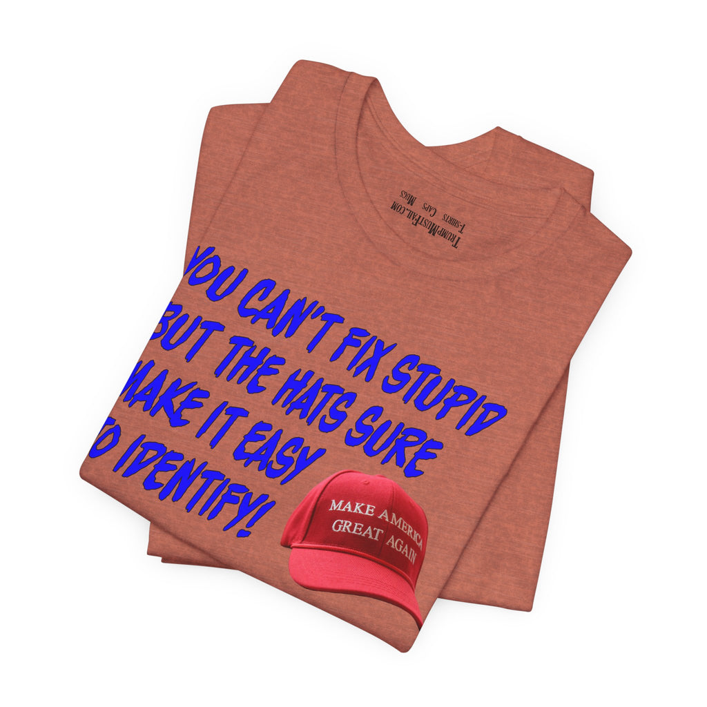 FIX STUPID T-SHIRT/HEATHER CLAY