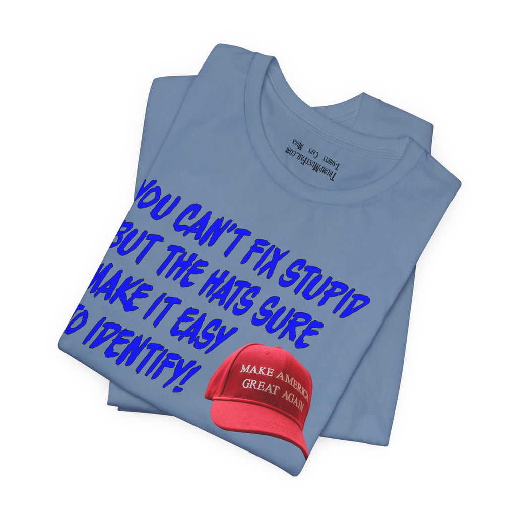 FIX STUPID T-SHIRT/STEEL BLUE