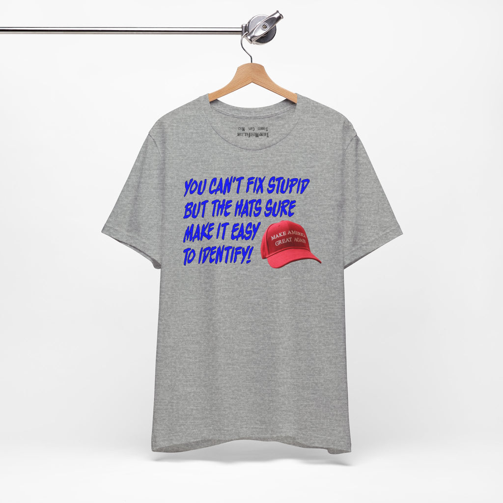 FIX STUPID T-SHIRT/ATHLETIC HEATHER