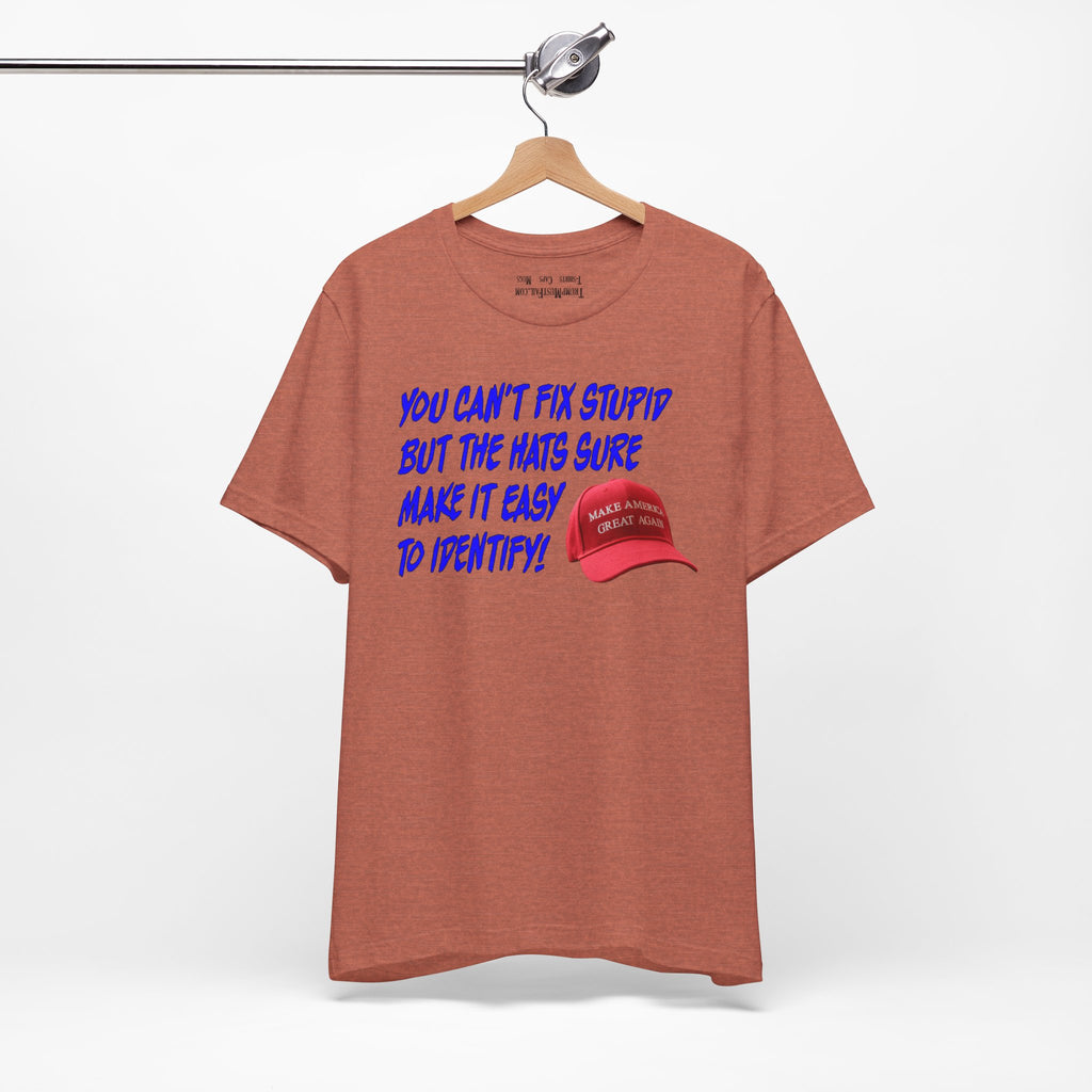 FIX STUPID T-SHIRT/HEATHER CLAY