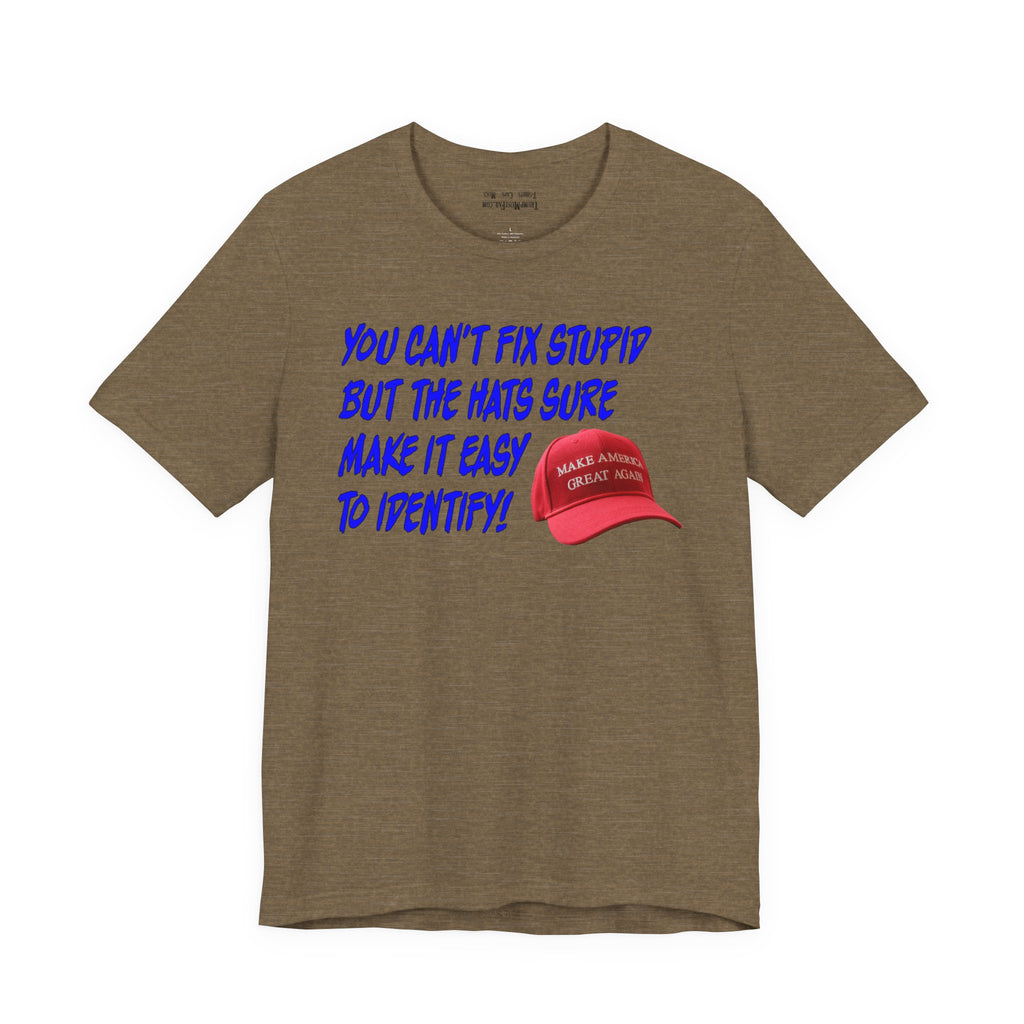 FIX STUPID T-SHIRT/HEATHER OLIVE