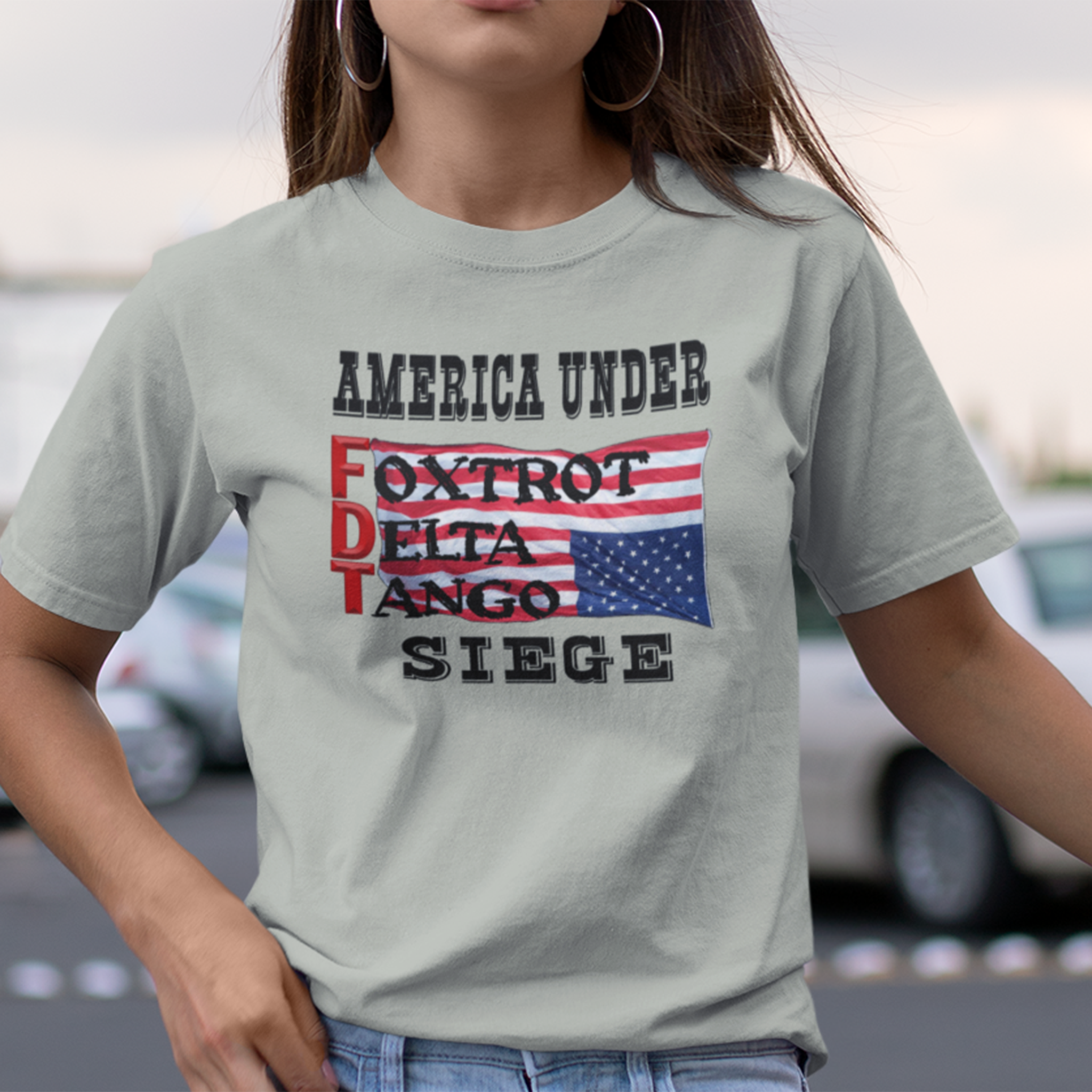 FOXTROT DELTA TANGO 1 T-SHIRT/ATHLETIC HEATHER
