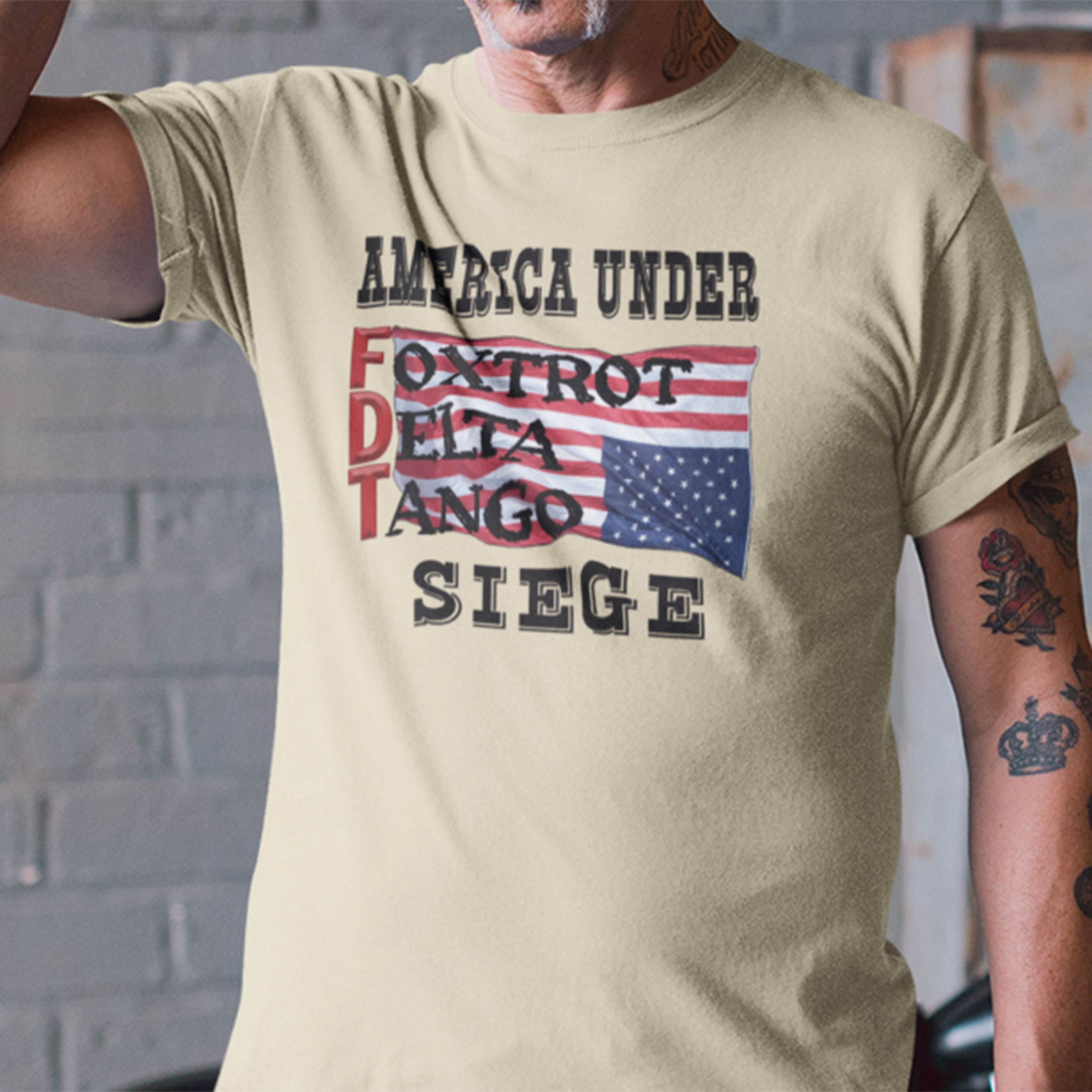 FOXTROT DELTA TANGO 1 T-SHIRT/NATURAL