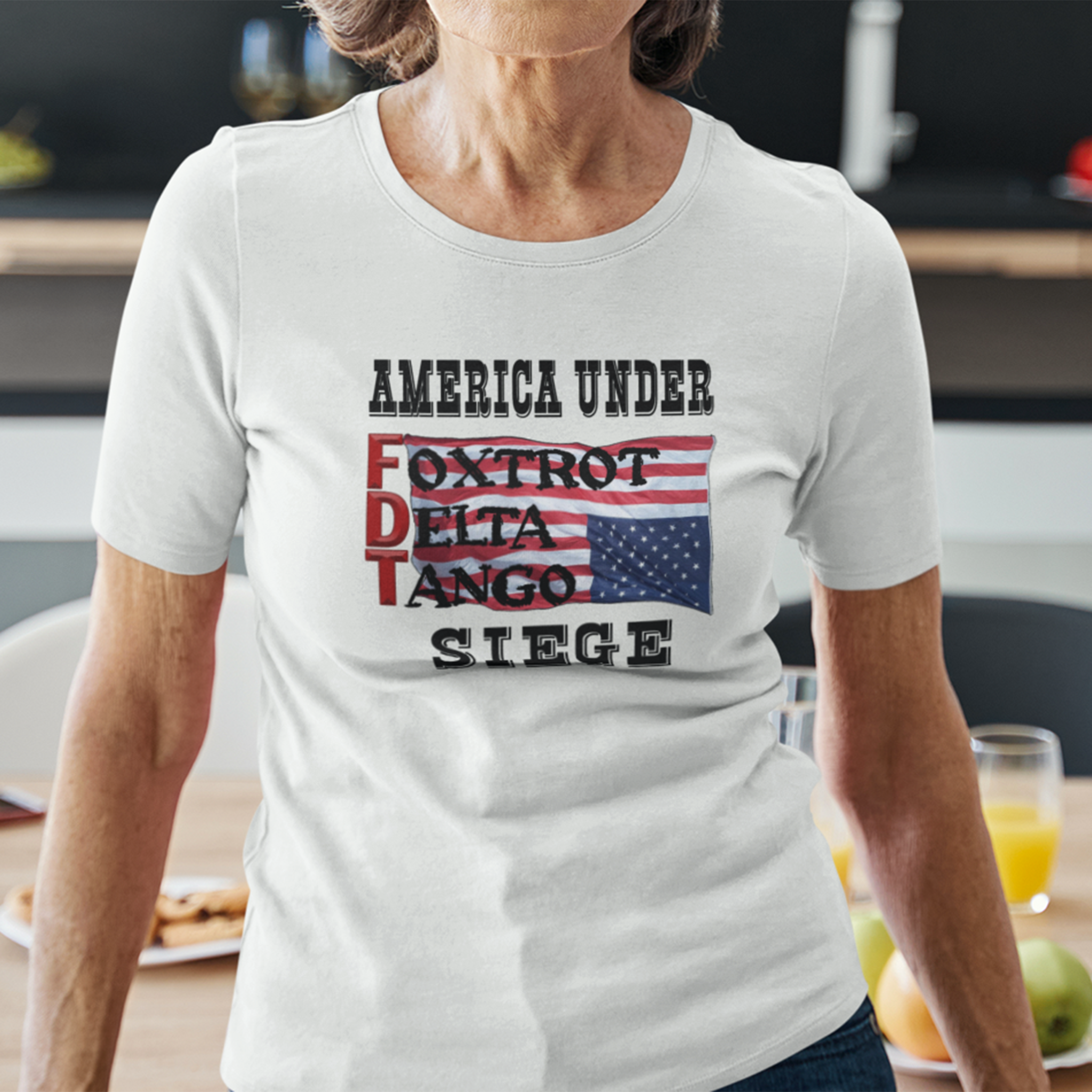 FOXTROT DELTA TANGO 1 T-SHIRT/WHITE
