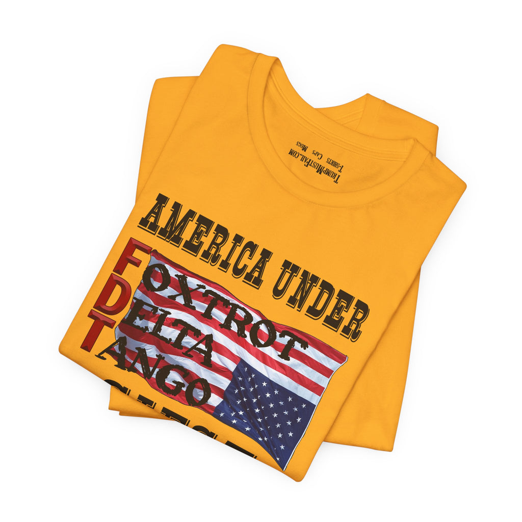 FOXTROT DELTA TANGO 1 T-SHIRT/GOLD