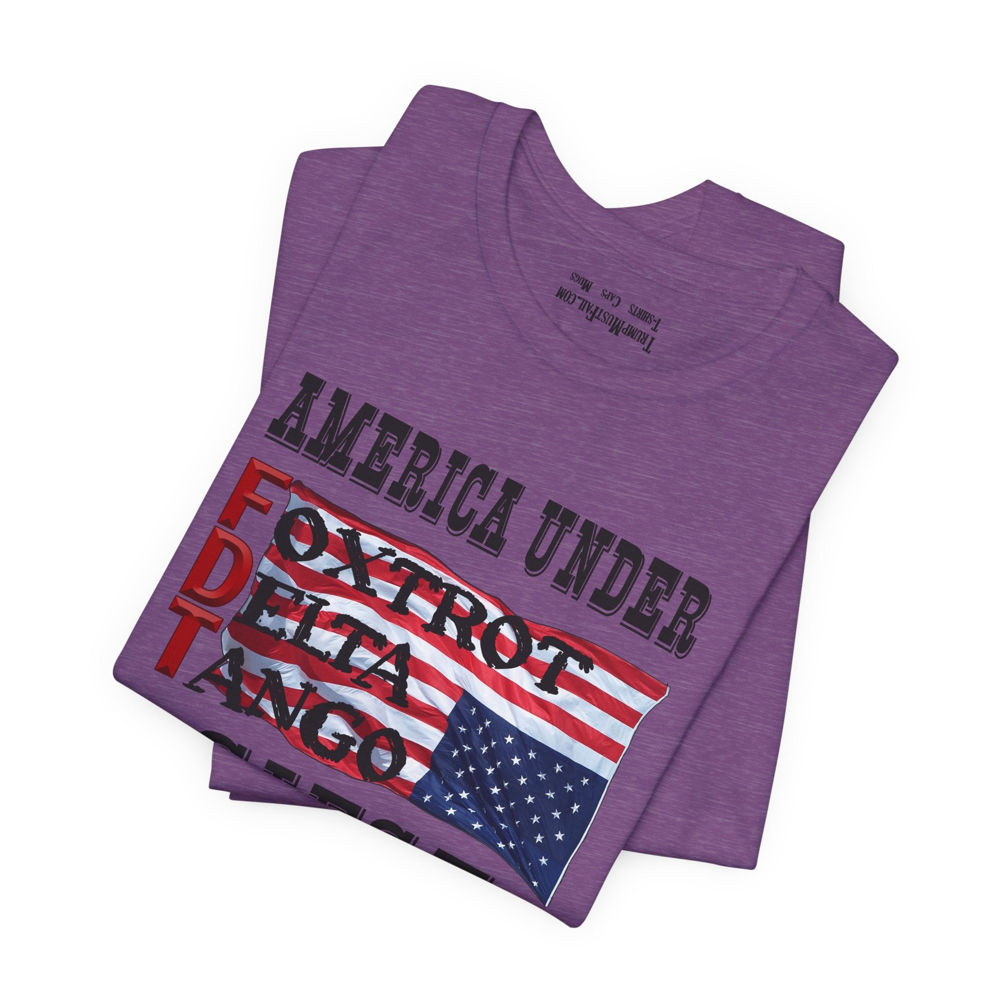 FOXTROT DELTA TANGO 1 T-SHIRT/HEATHER TEAM PURPLE