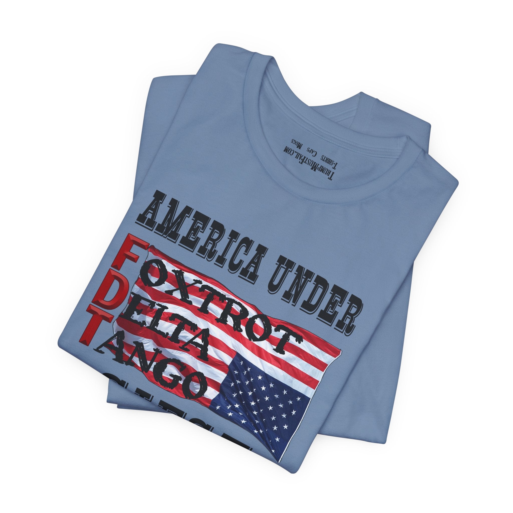 FOXTROT DELTA TANGO 1 T-SHIRT/STEEL BLUE