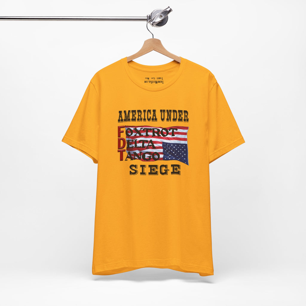 FOXTROT DELTA TANGO 1 T-SHIRT/GOLD
