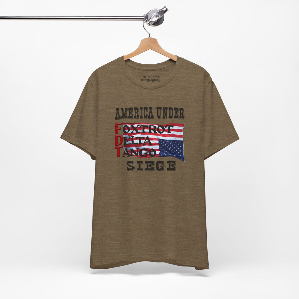 FOXTROT DELTA TANGO 1 T-SHIRT/HEATHER OLIVE