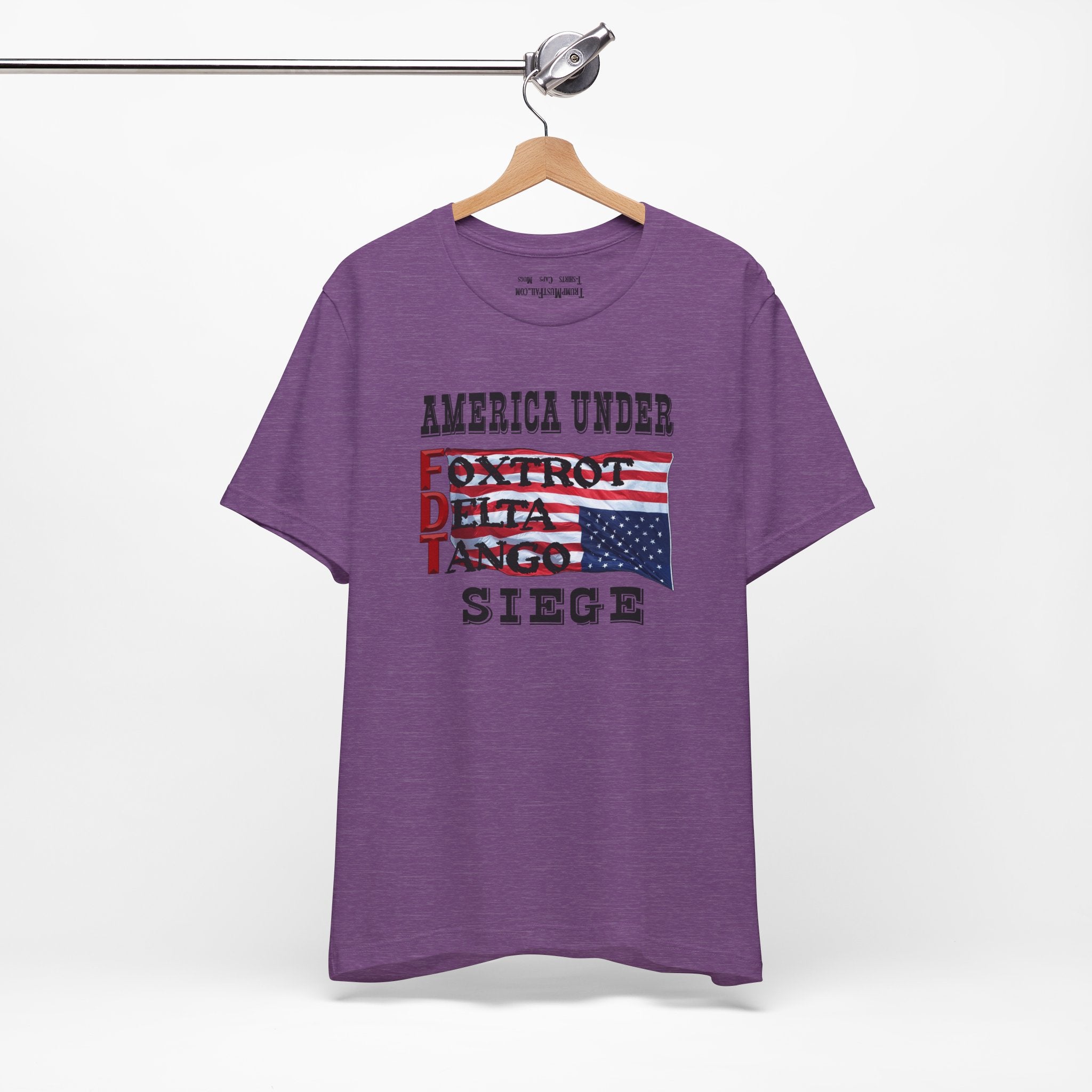 FOXTROT DELTA TANGO 1 T-SHIRT/HEATHER TEAM PURPLE