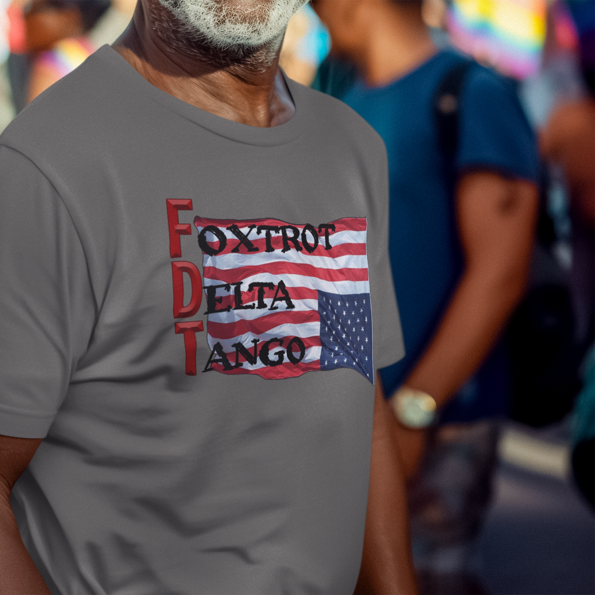 FOXTROT DELTA TANGO 2 T-SHIRT/DEEP HEATHER