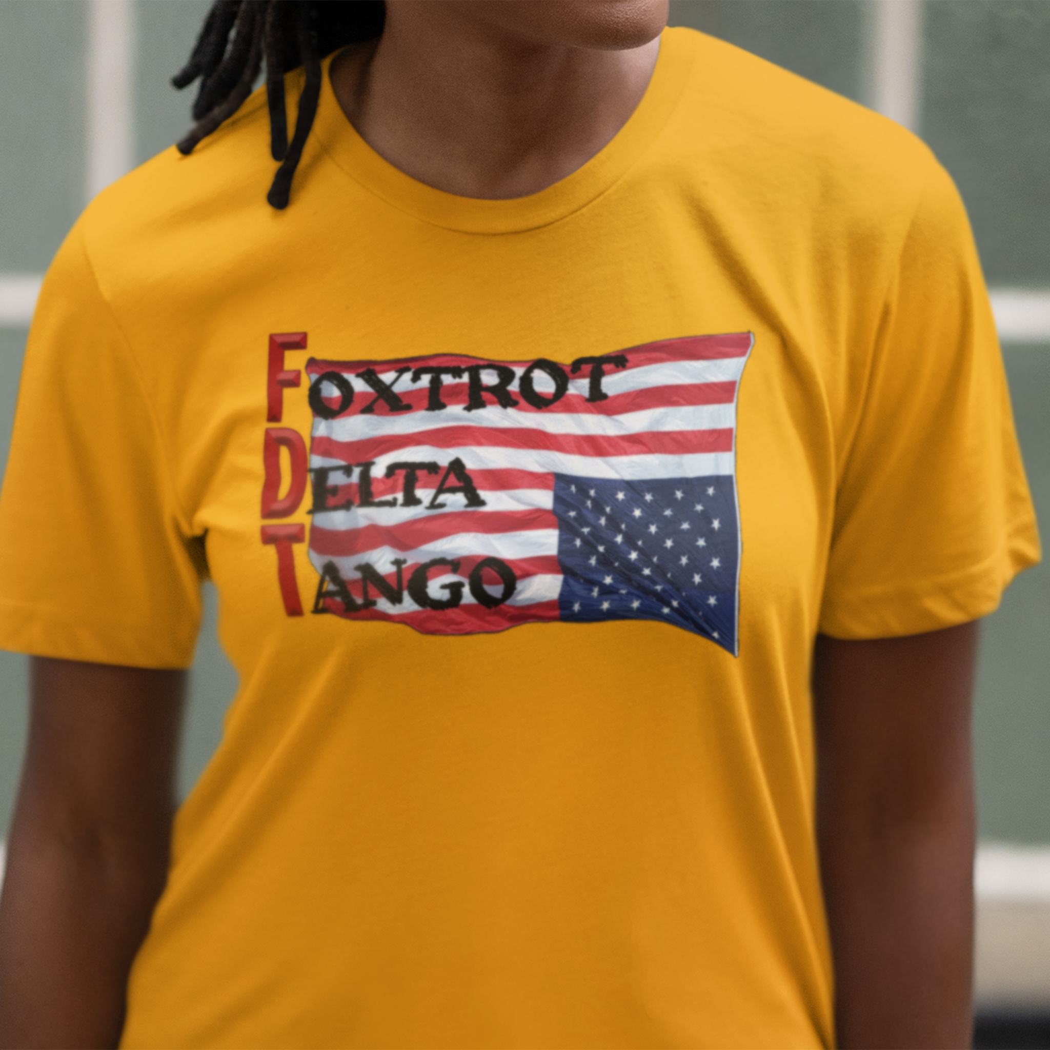 FOXTROT DELTA TANGO 2 T-SHIRT/GOLD