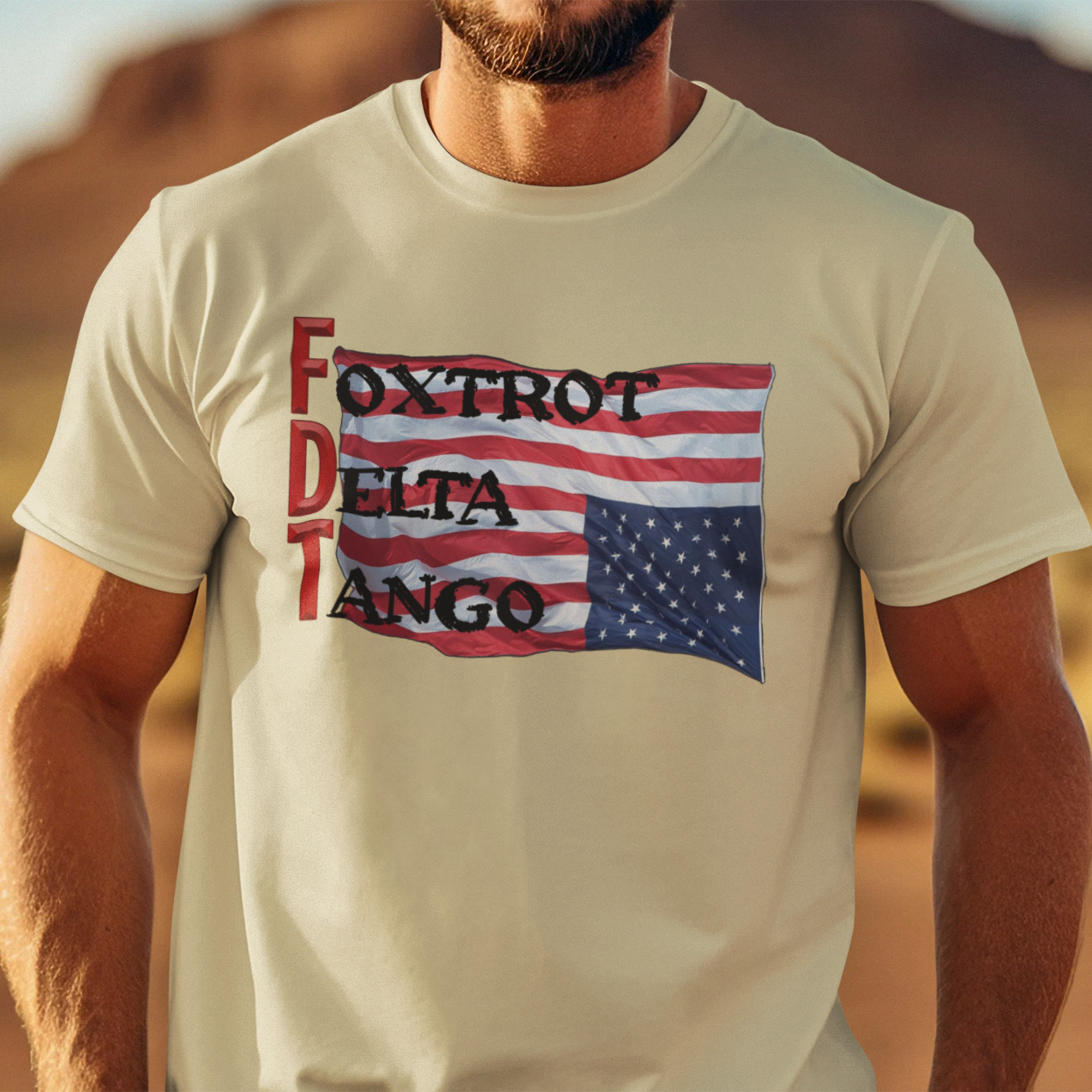 FOXTROT DELTA TANGO 2 T-SHIRT/NATURAL
