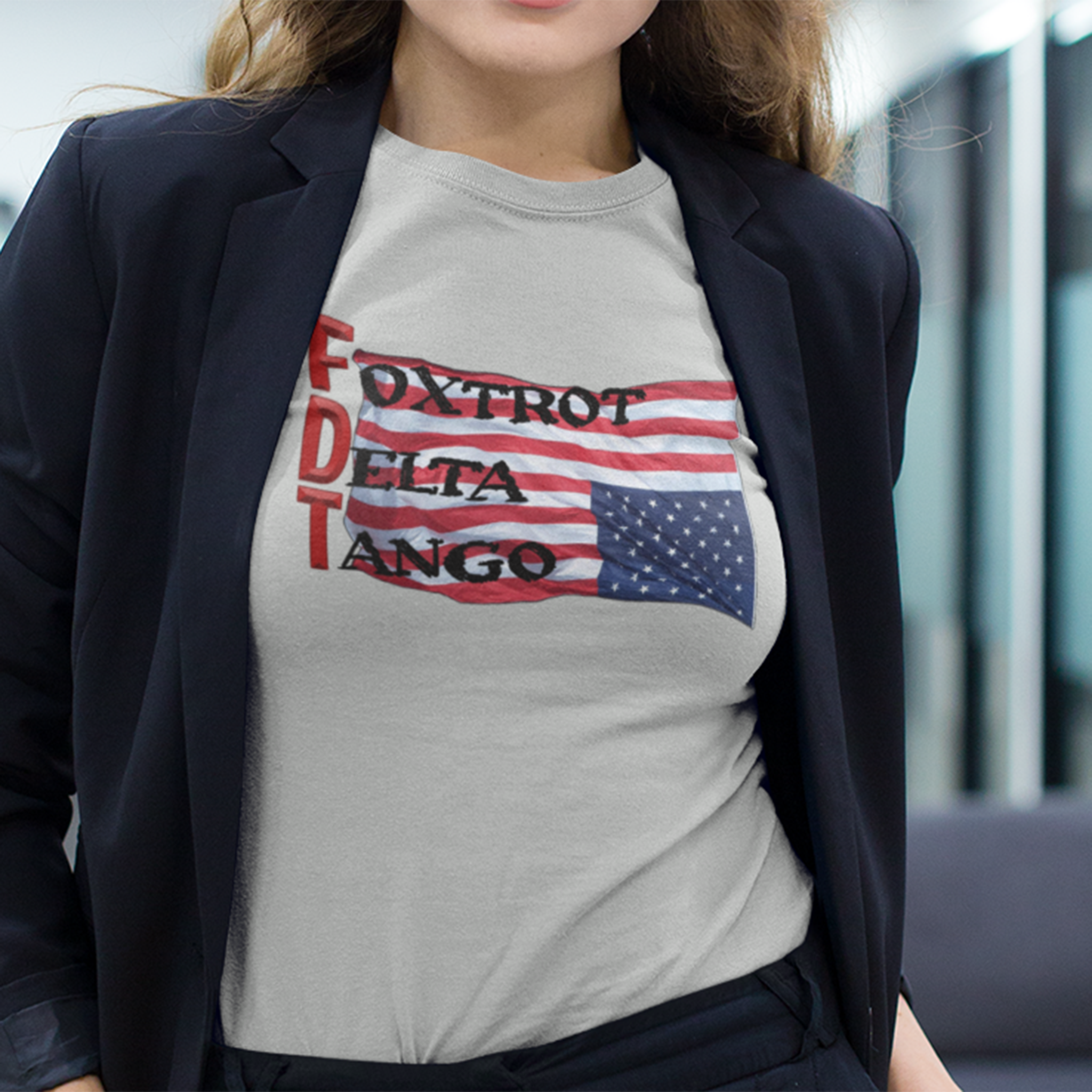 FOXTROT DELTA TANGO 2 T-SHIRT/SILVER