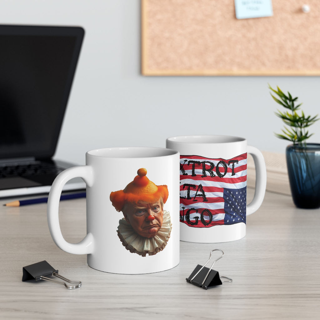 FOXTROT DELTA TANGO TRUMP CERAMIC MUG/WHITE