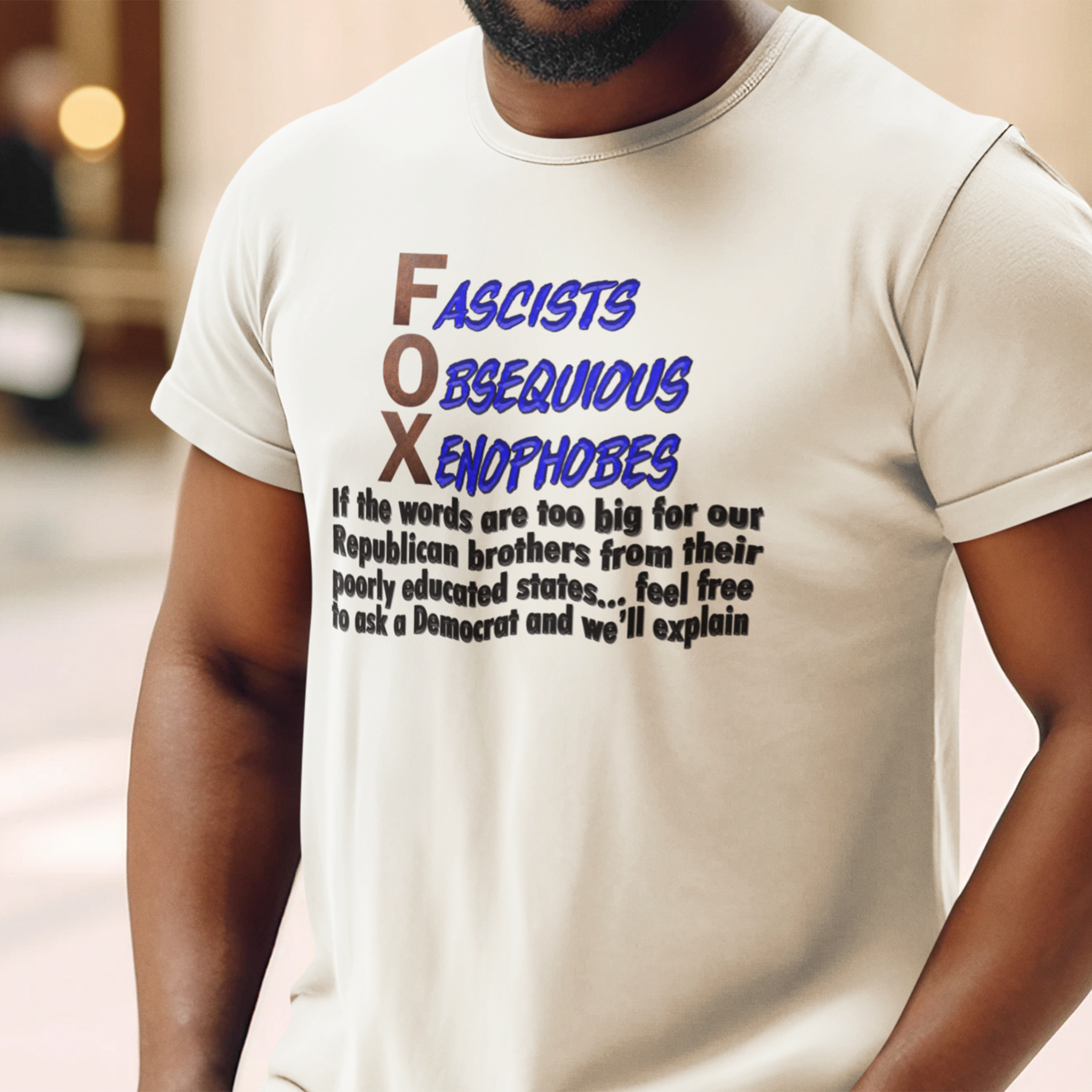 FOX IF THE WORDS T-SHIRT/WHITE