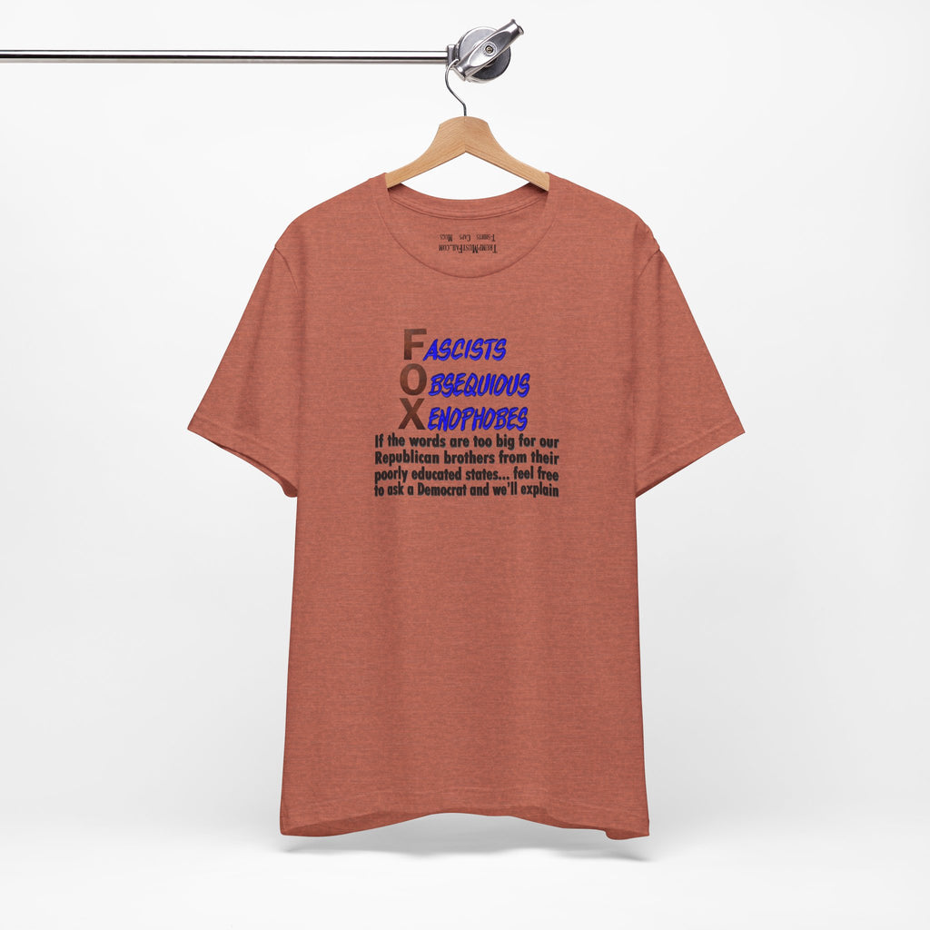 FOX IF THE WORDS T-SHIRT/HEATHER CLAY