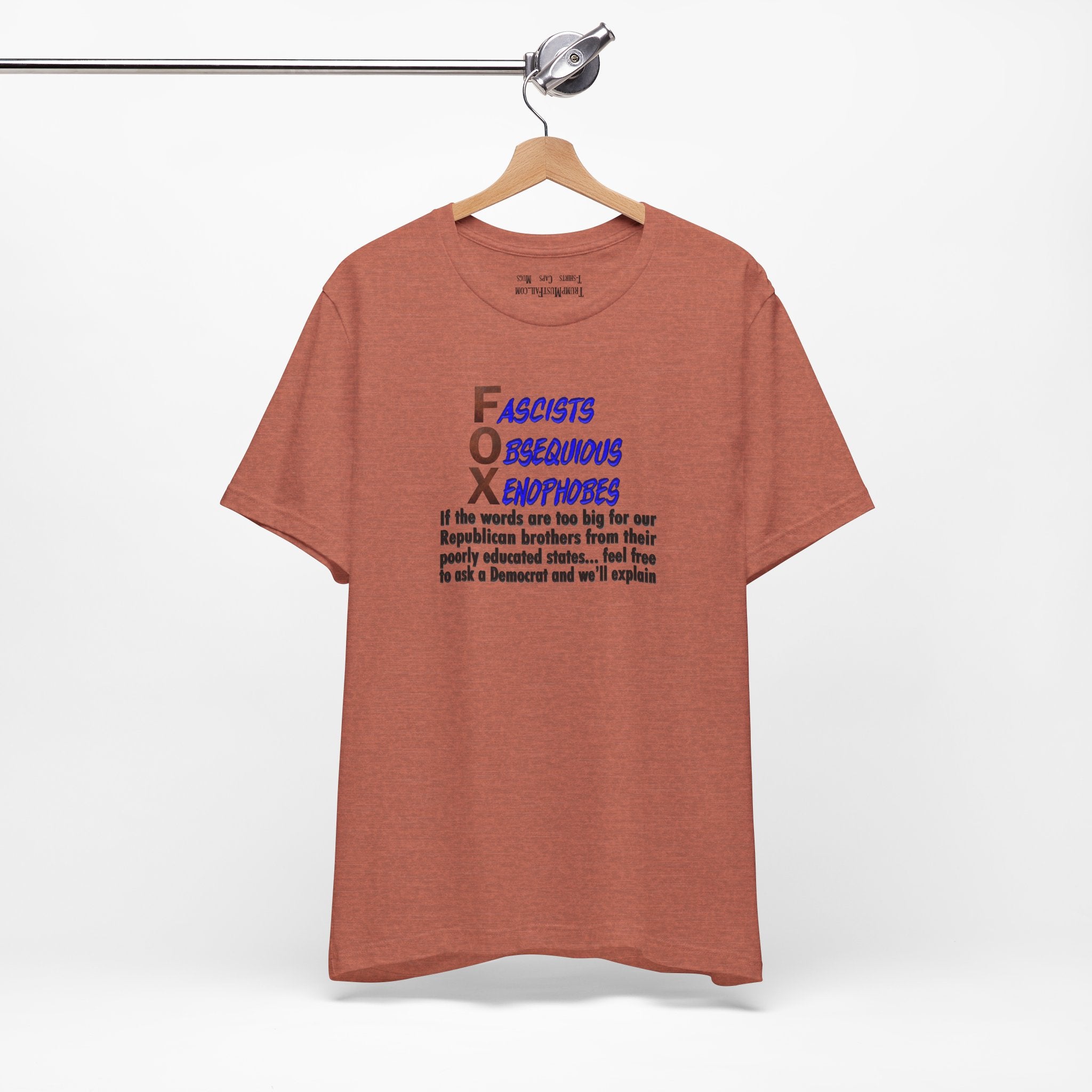 FOX IF THE WORDS T-SHIRT/HEATHER CLAY