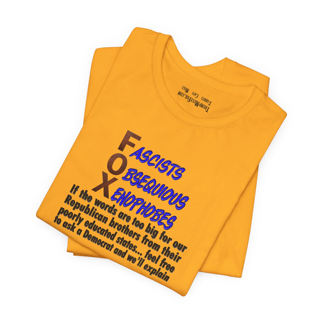 FOX IF THE WORDS T-SHIRT/GOLD