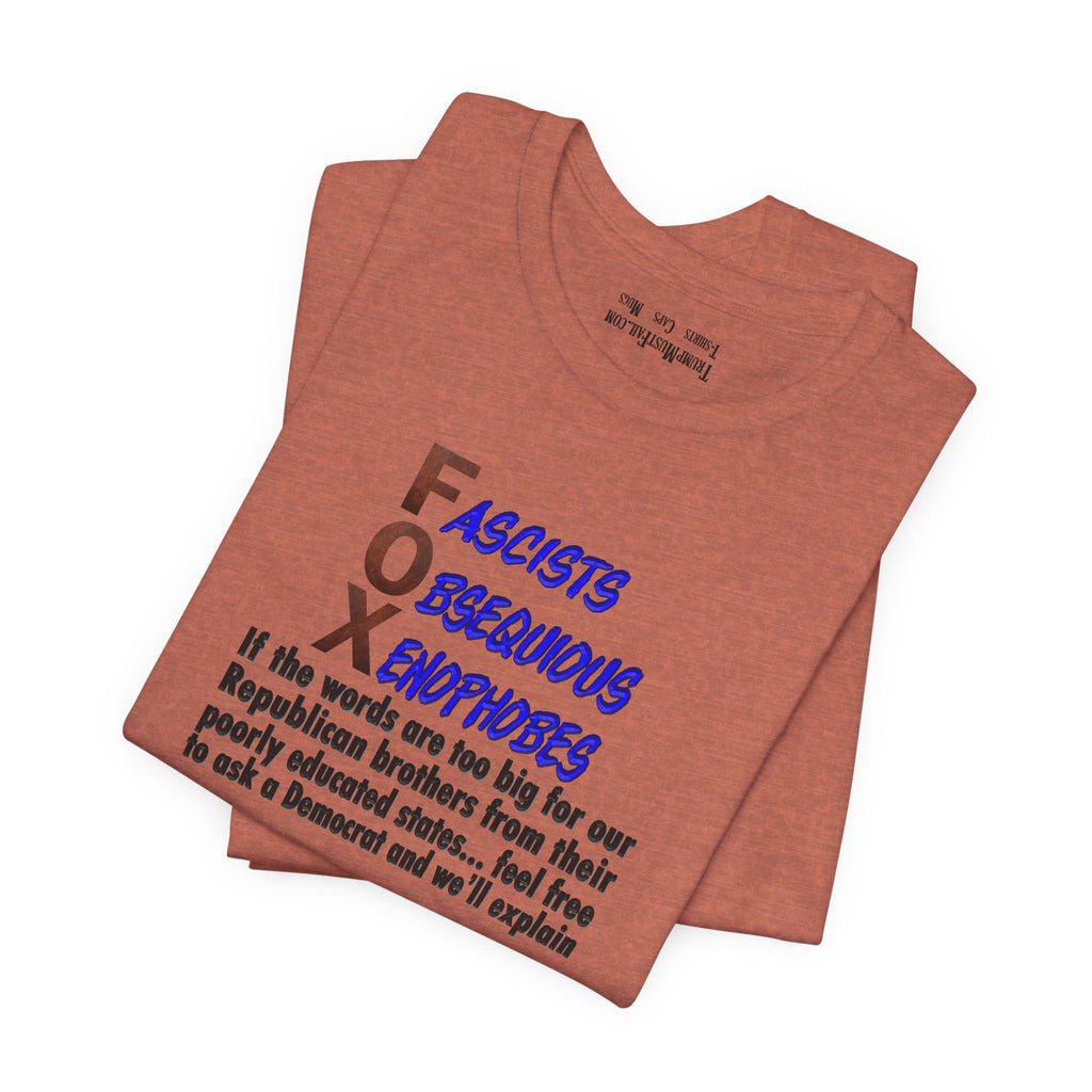 FOX IF THE WORDS T-SHIRT/HEATHER CLAY