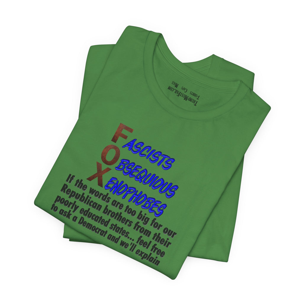 FOX IF THE WORDS T-SHIRT/LEAF