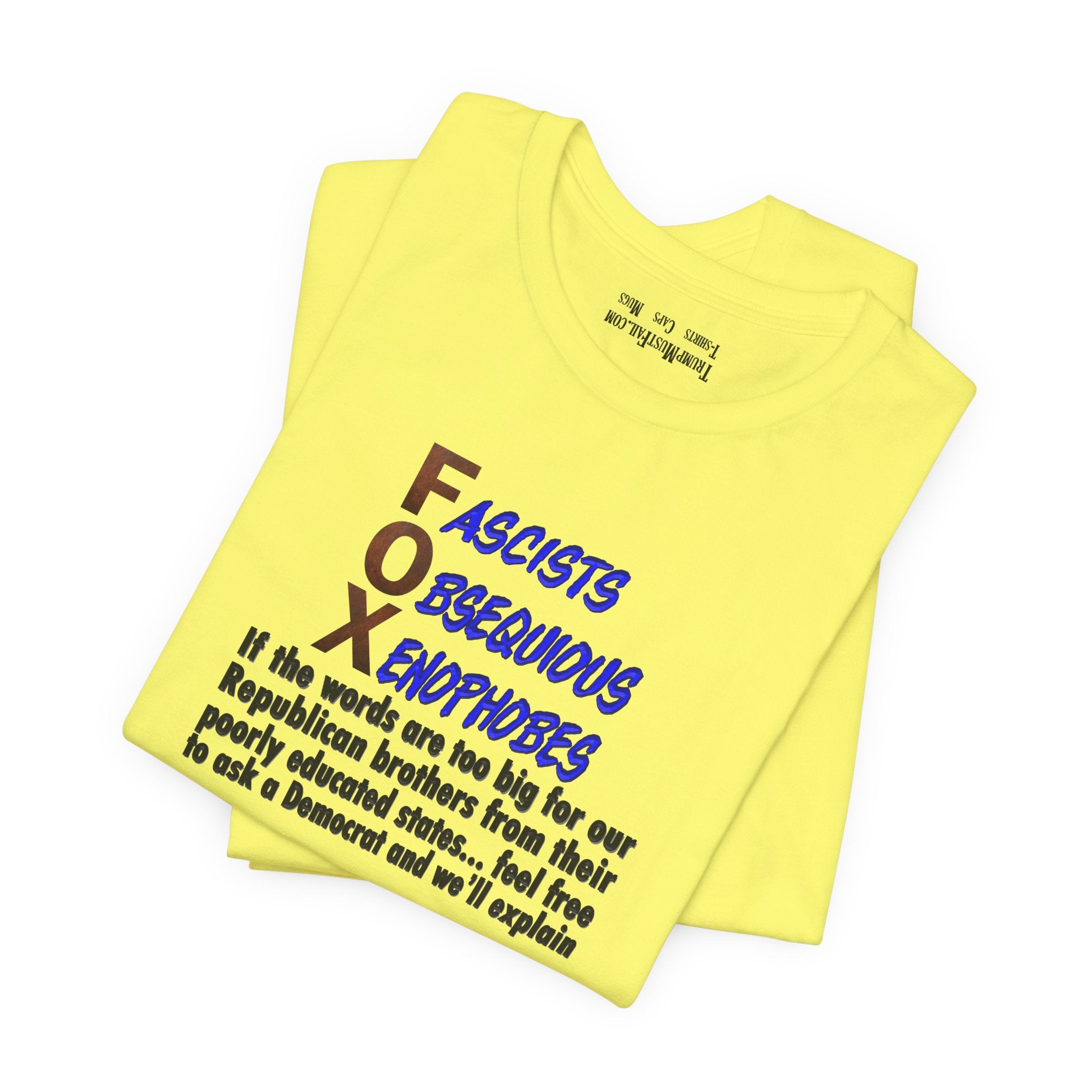 FOX IF THE WORDS T-SHIRT/YELLOW