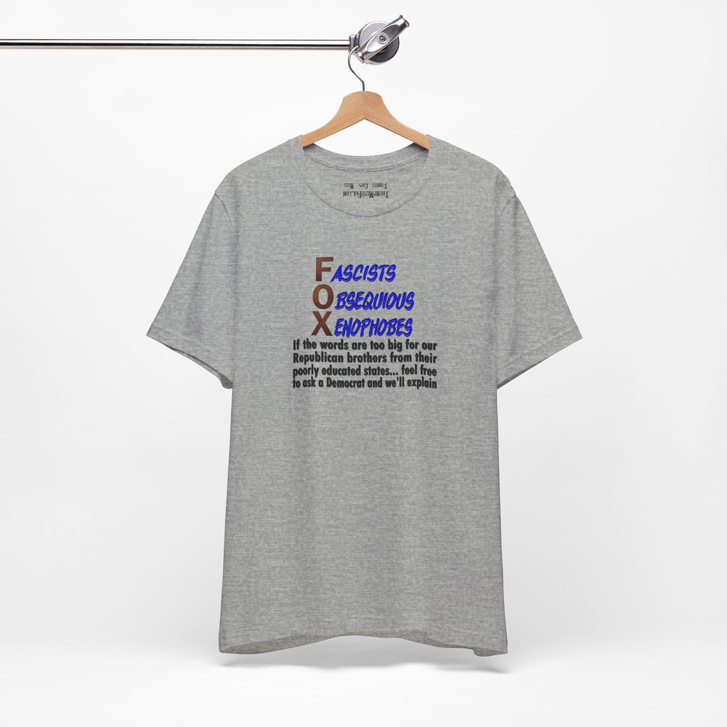 FOX IF THE WORDS T-SHIRT/ATHLETIC HEATHER