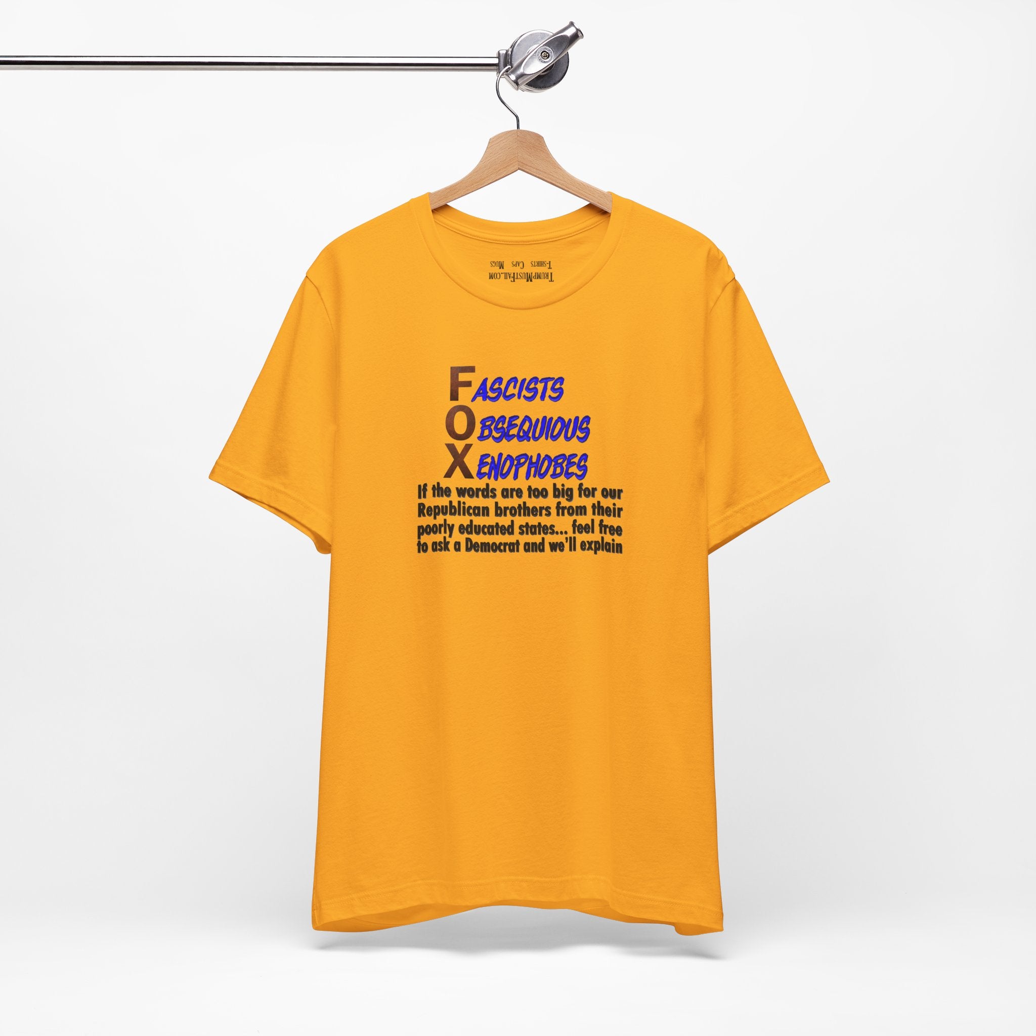FOX IF THE WORDS T-SHIRT/GOLD