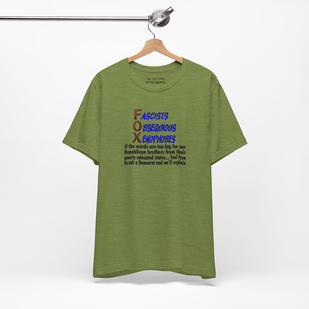 FOX IF THE WORDS T-SHIRT/ HEATHER GREEN