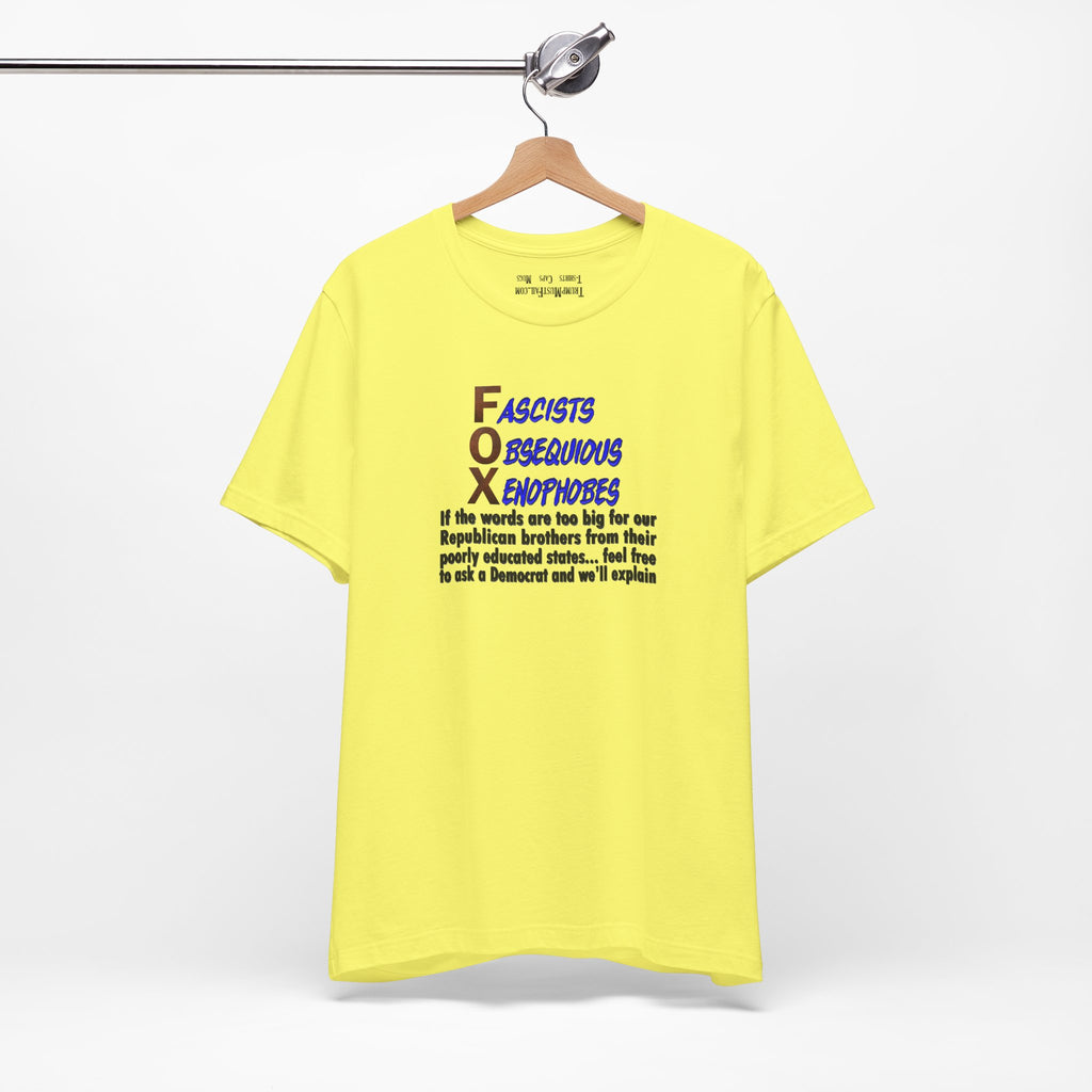 FOX IF THE WORDS T-SHIRT/YELLOW