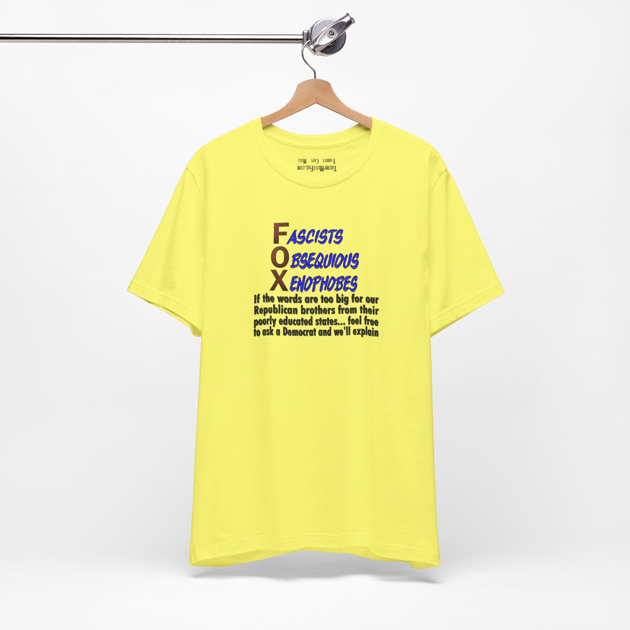 FOX IF THE WORDS T-SHIRT/YELLOW