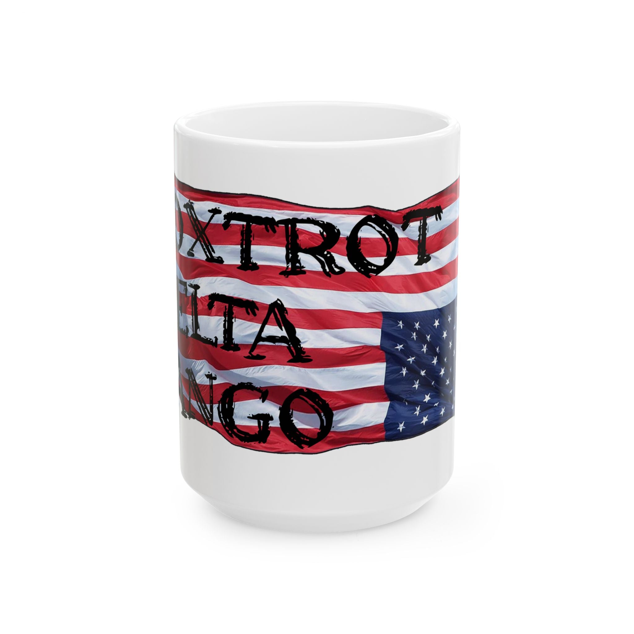 FOX TROT TANGO CERAMIC MUG/WHITE