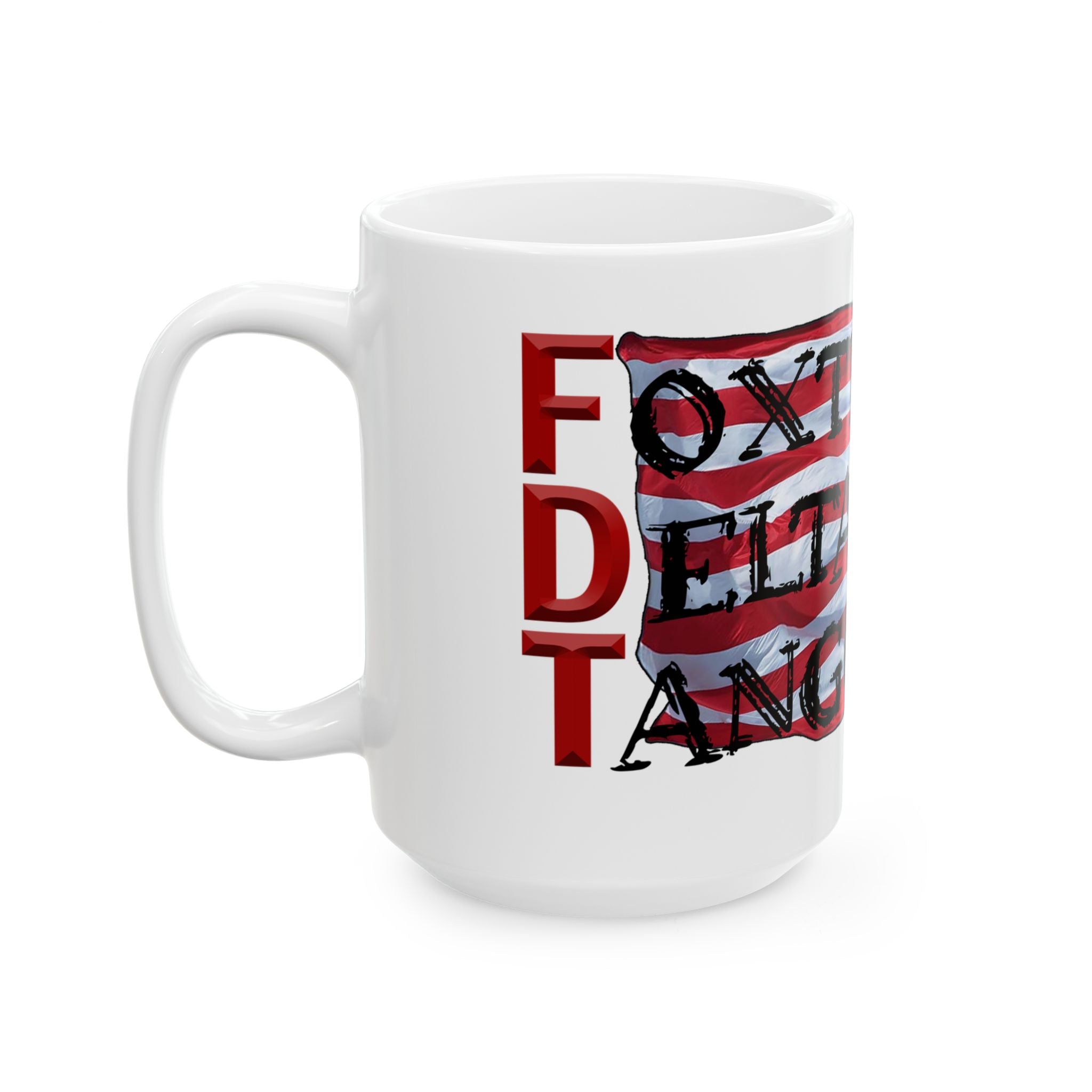 FOX TROT TANGO CERAMIC MUG/WHITE