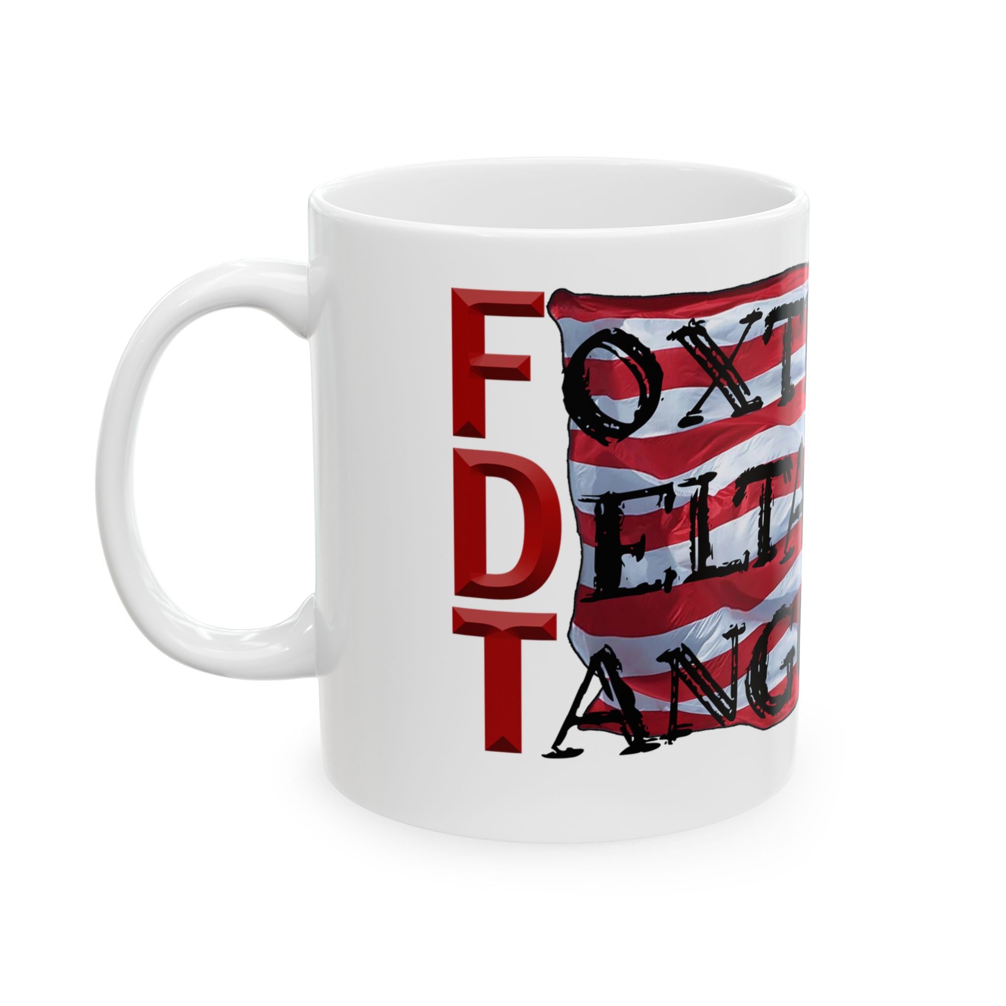 FOX TROT TANGO CERAMIC MUG/WHITE