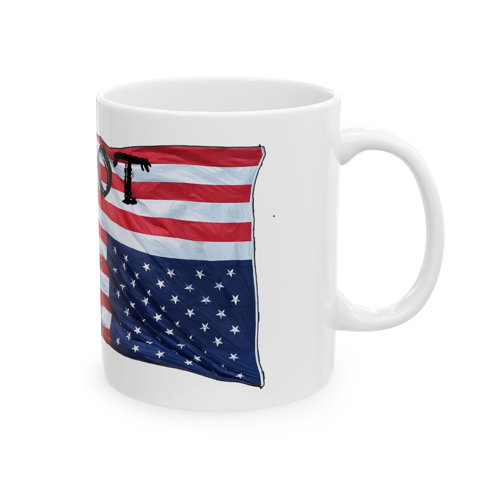 FOX TROT TANGO CERAMIC MUG/WHITE