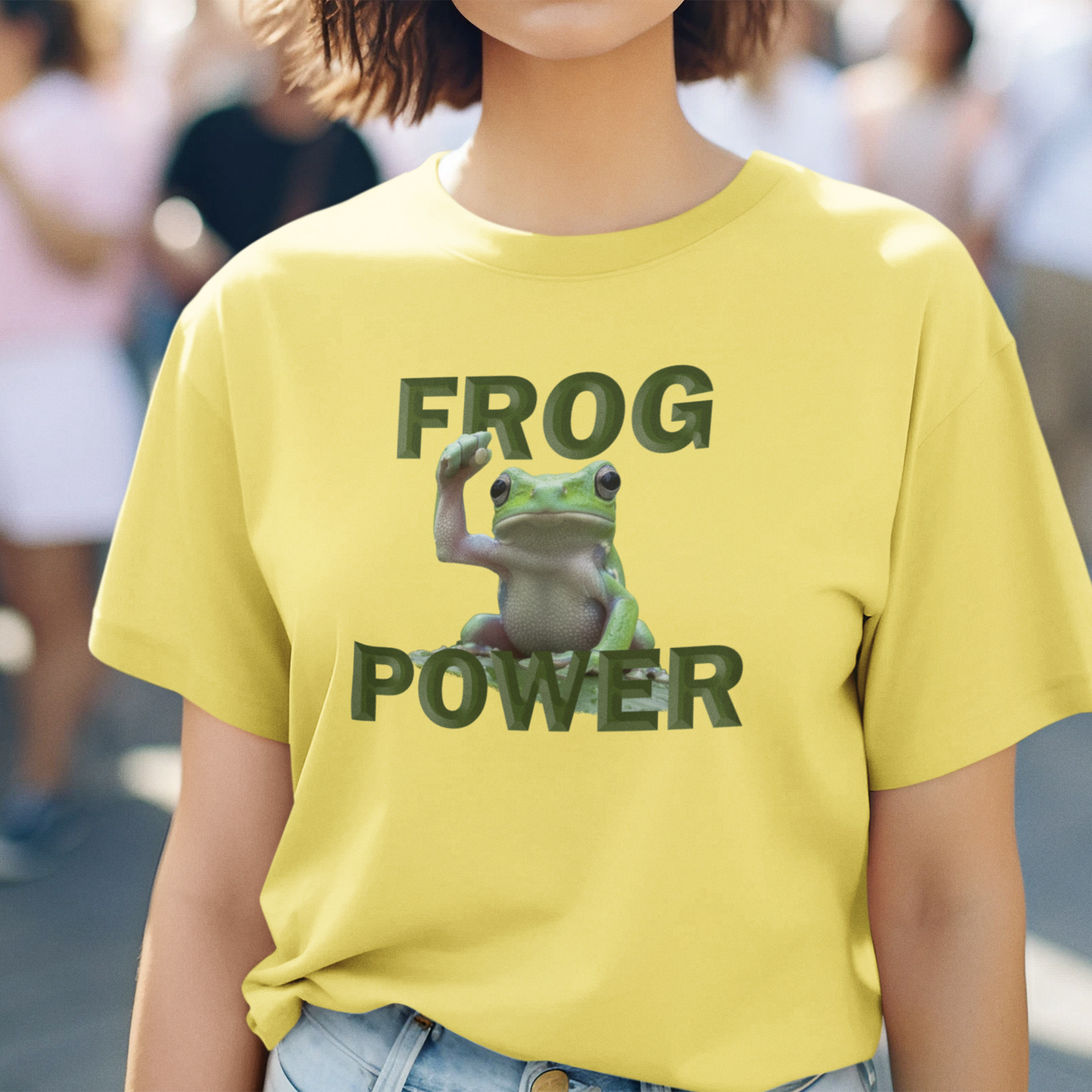 FROG POWER T-SHIRT/YELLOW