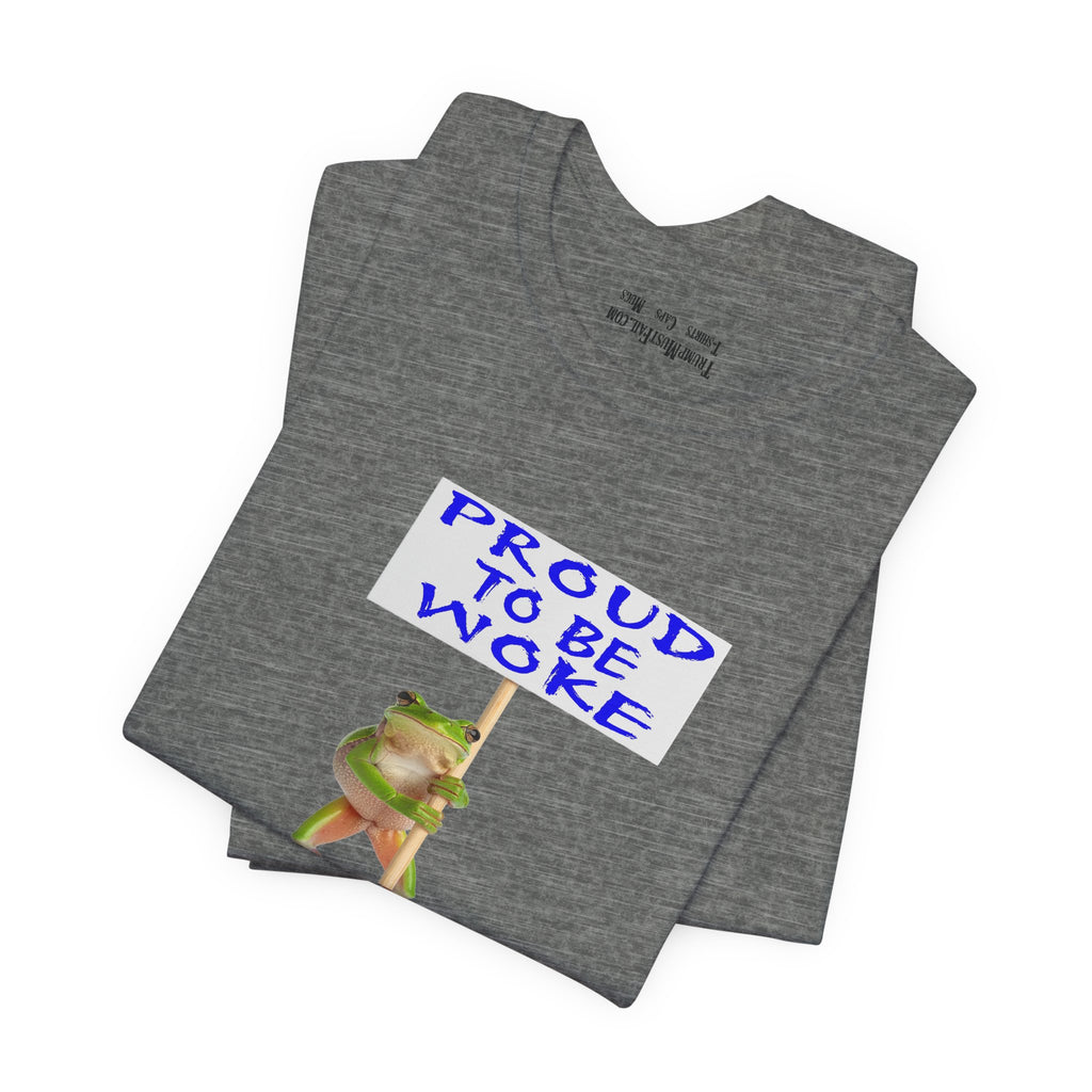 FROG PROUD TO BE WOKE T-SHIRT/DEEP HEATHER